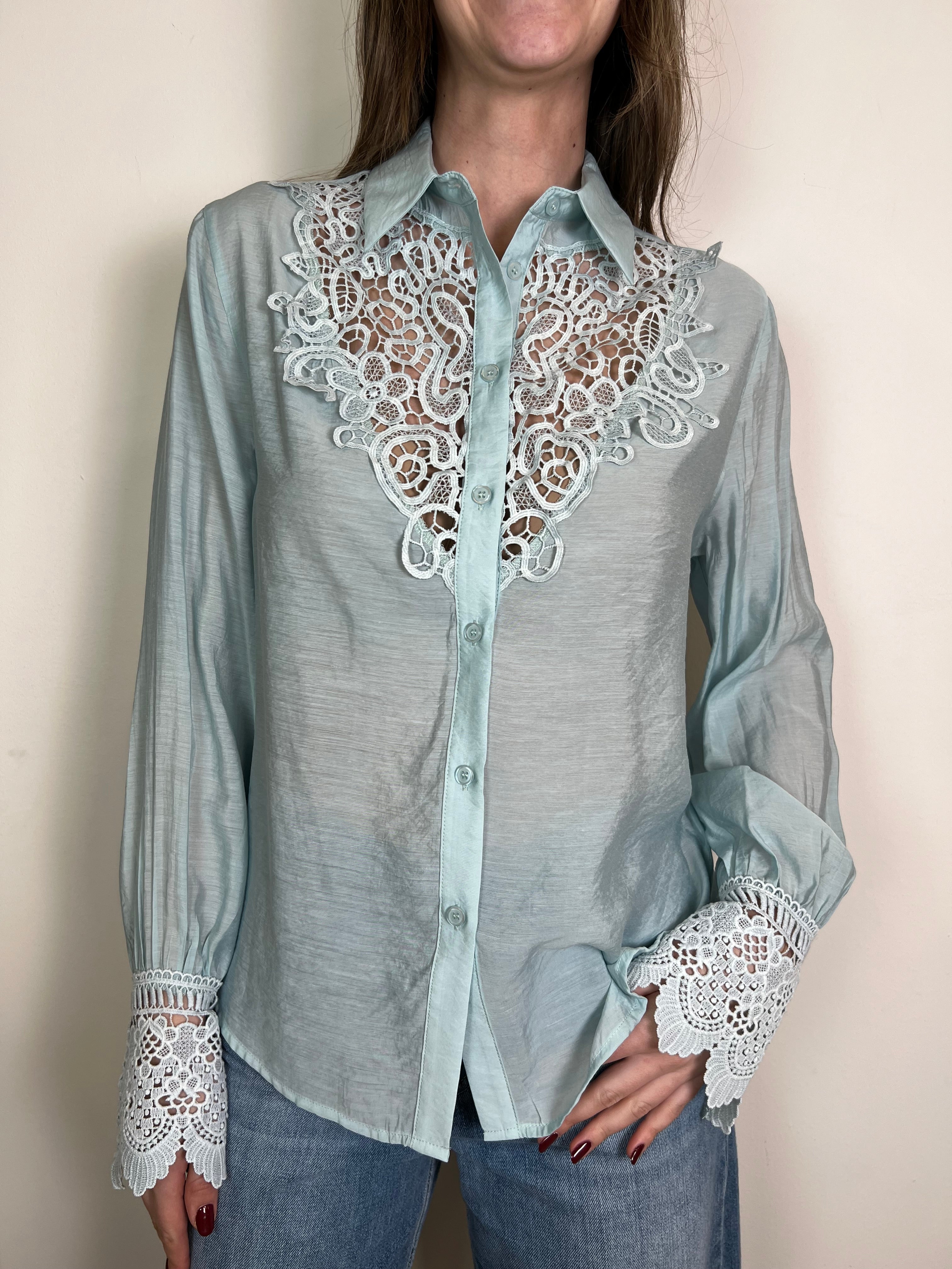 Camicia inserti macramè - You Decide