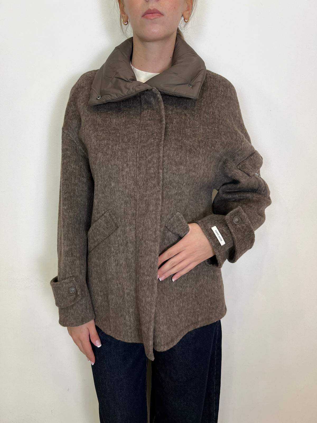 Cappotto collo piumino - Haveone