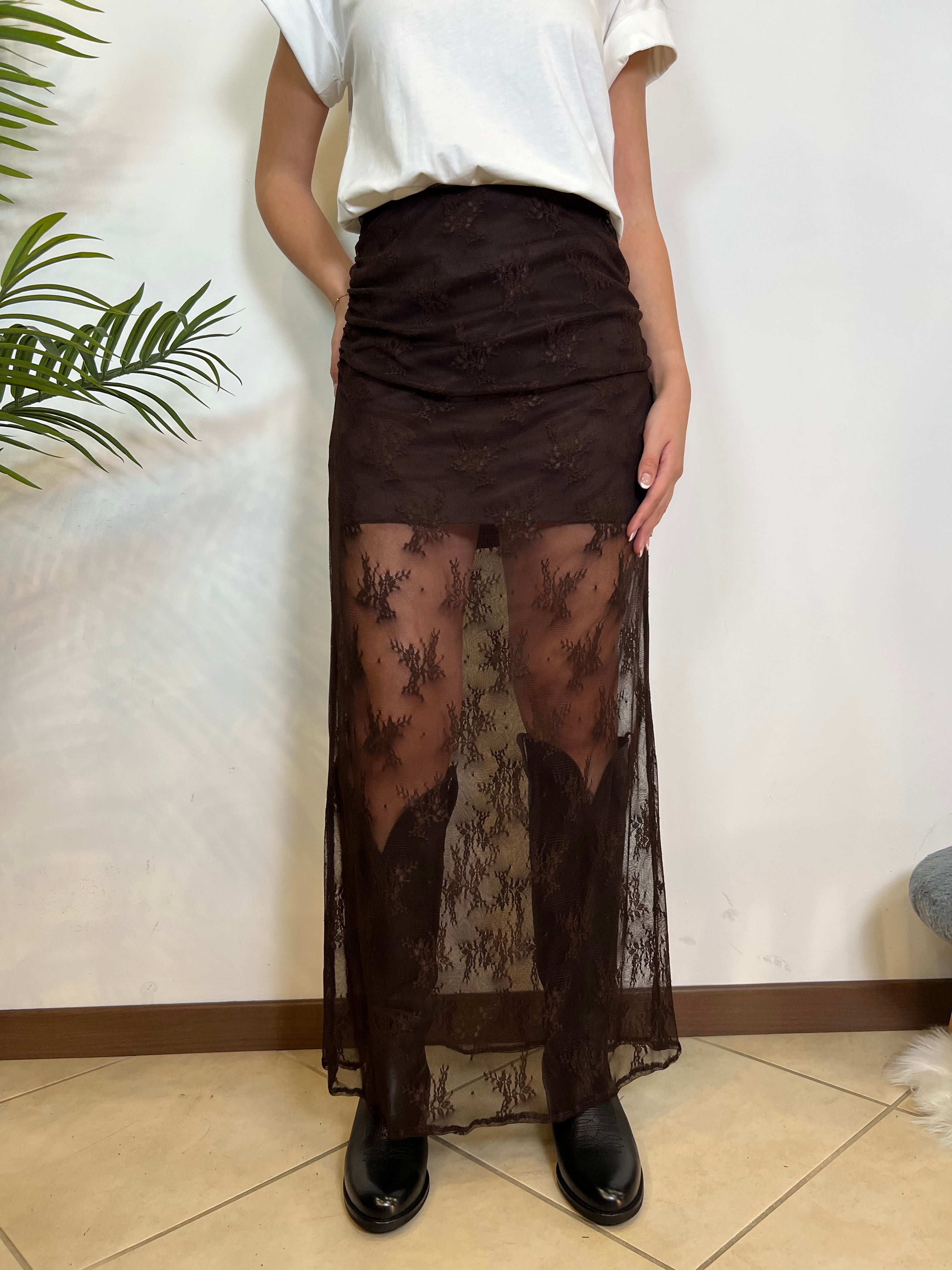 Gonna lunga arriccio pizzo - Haveone