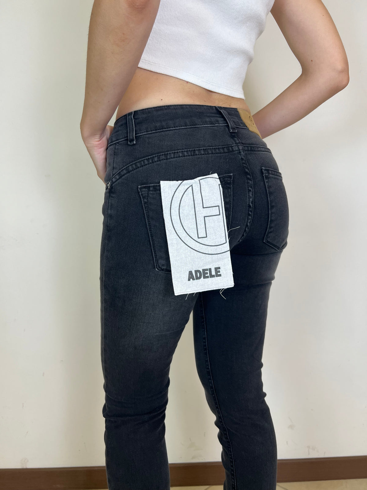 Jeans Adele nero - Haveone