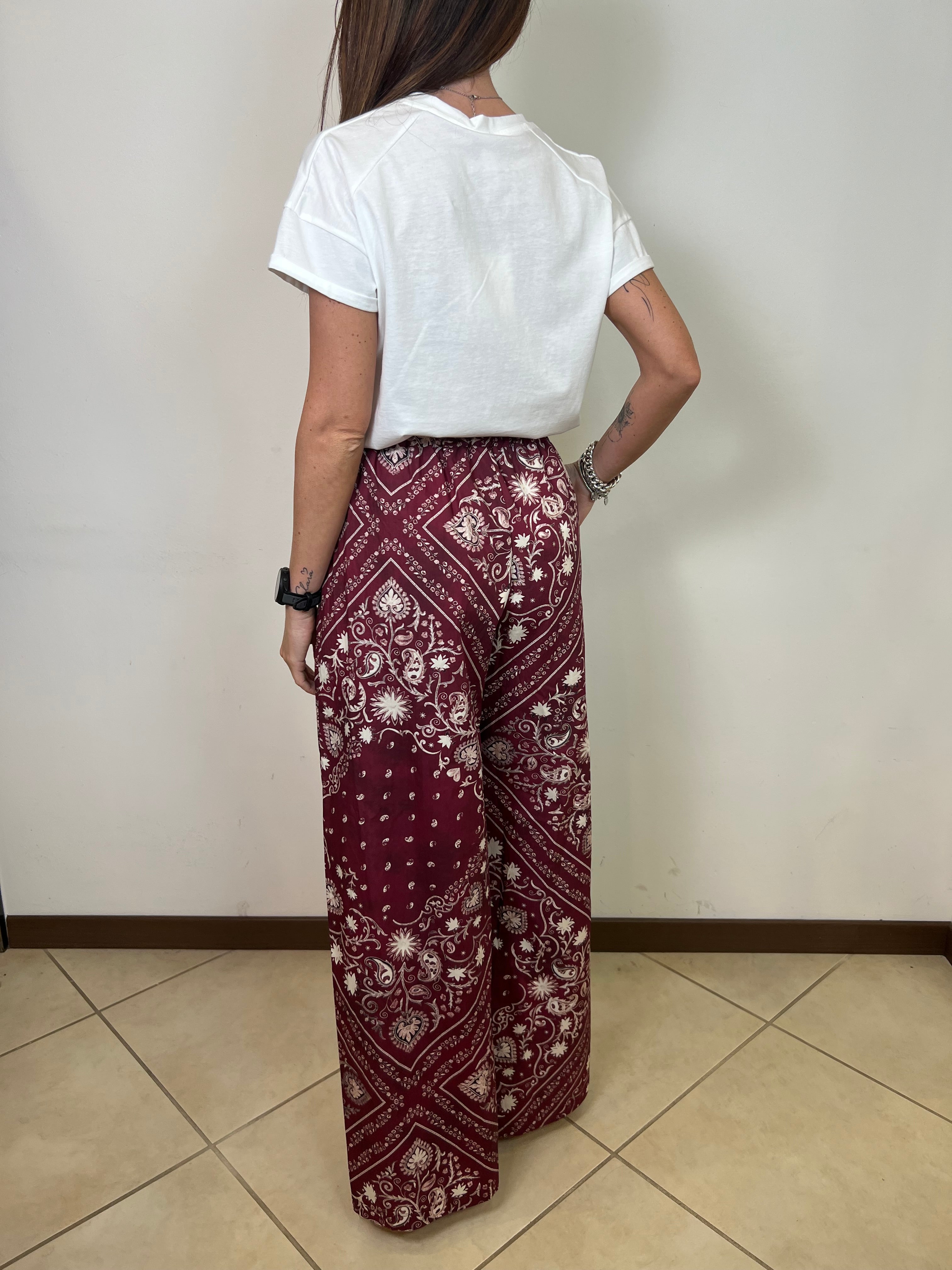 Pantalone stampa bandana India - Tensione In