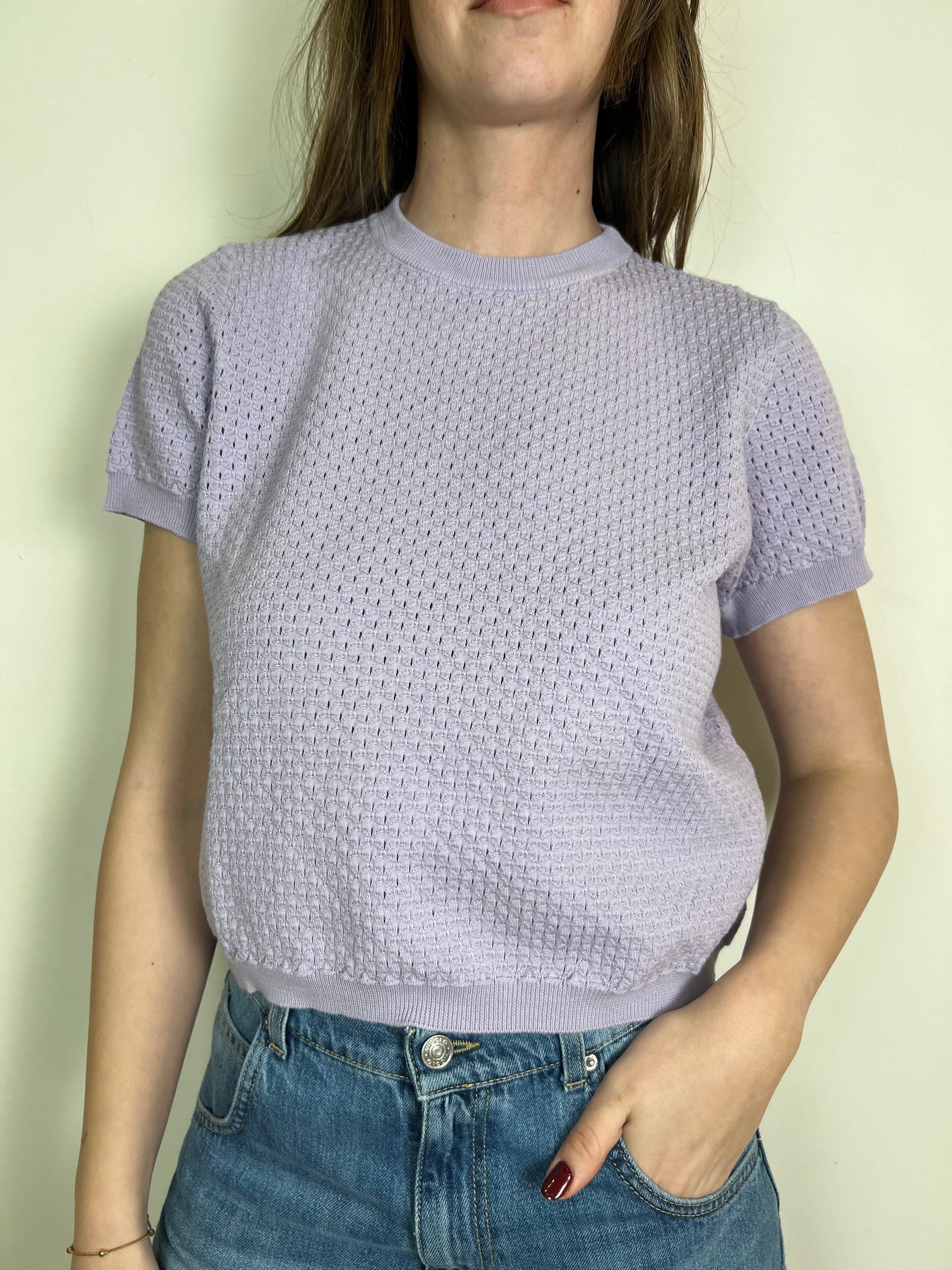 Maglia mezza manica traforata - Vicolo