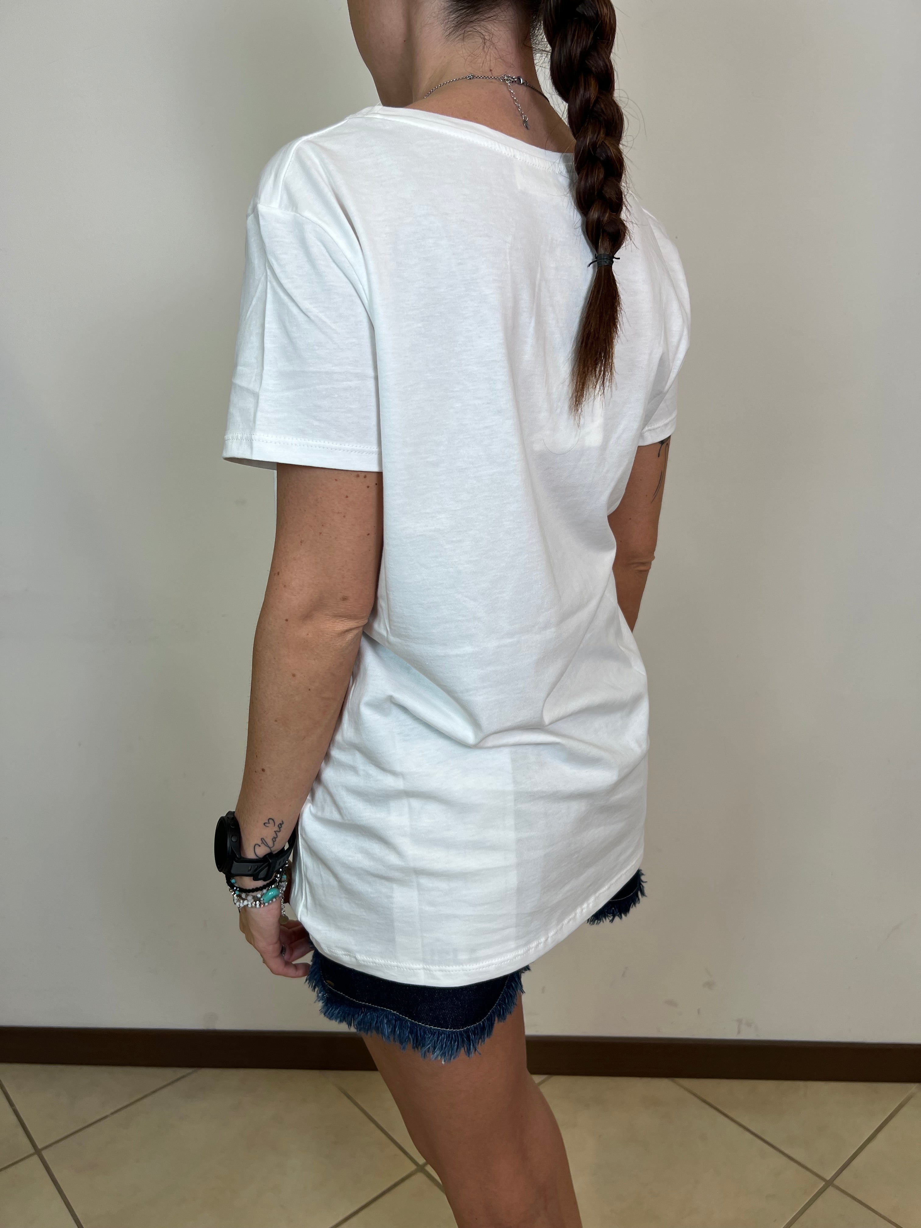 T-shirt mela strass - Vicolo