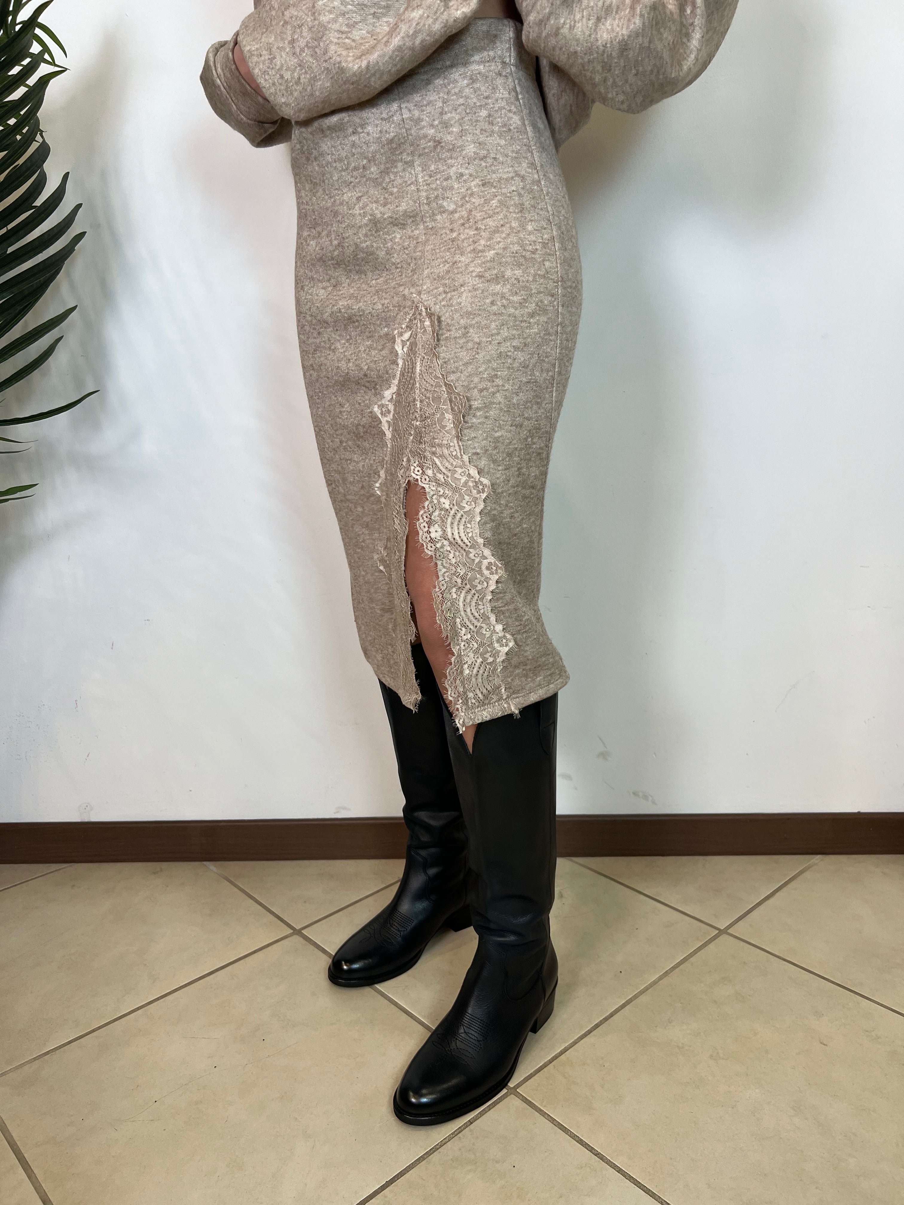 Longuette soft touch pizzo - Haveone