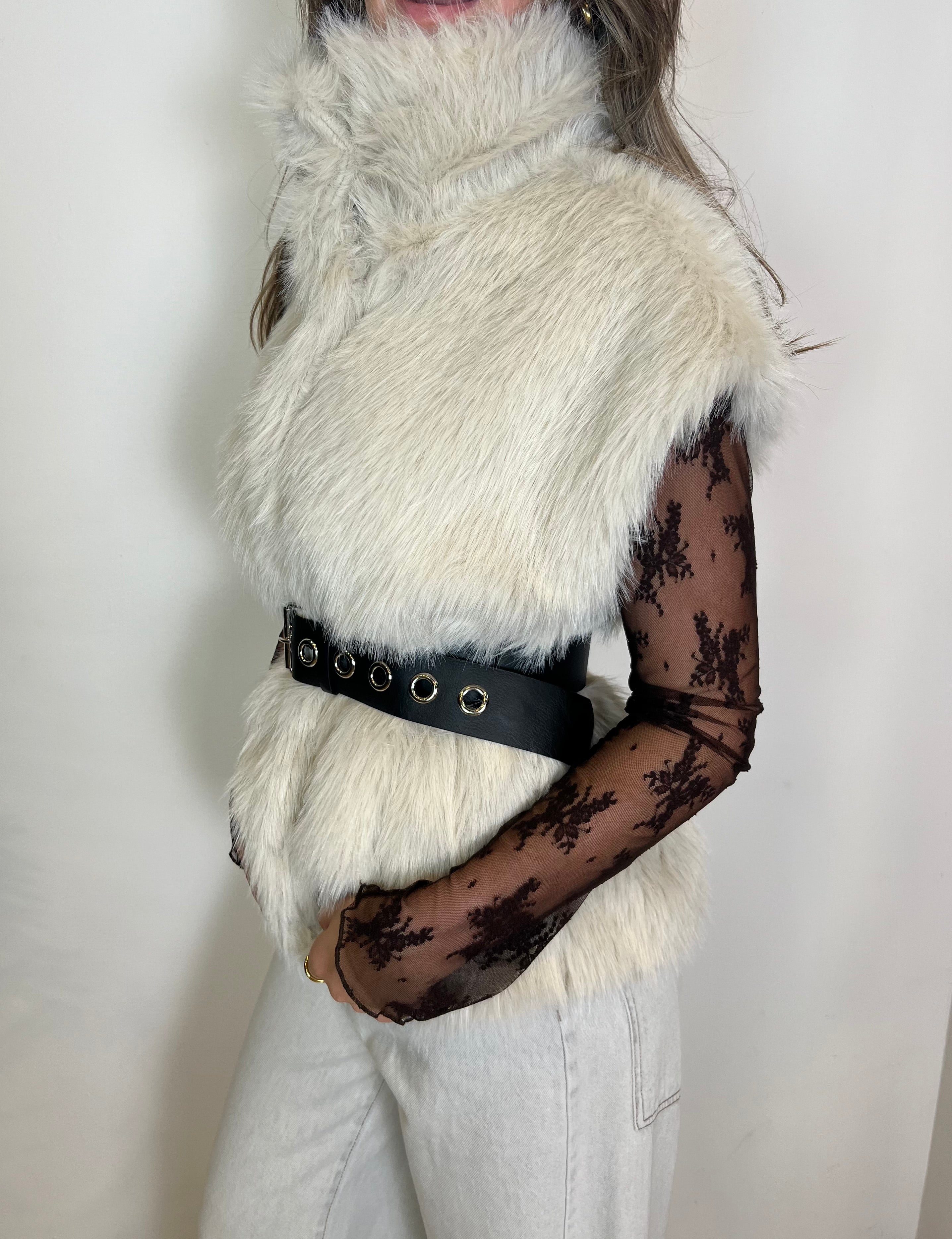 Gilet ecopelliccia visone - Haveone