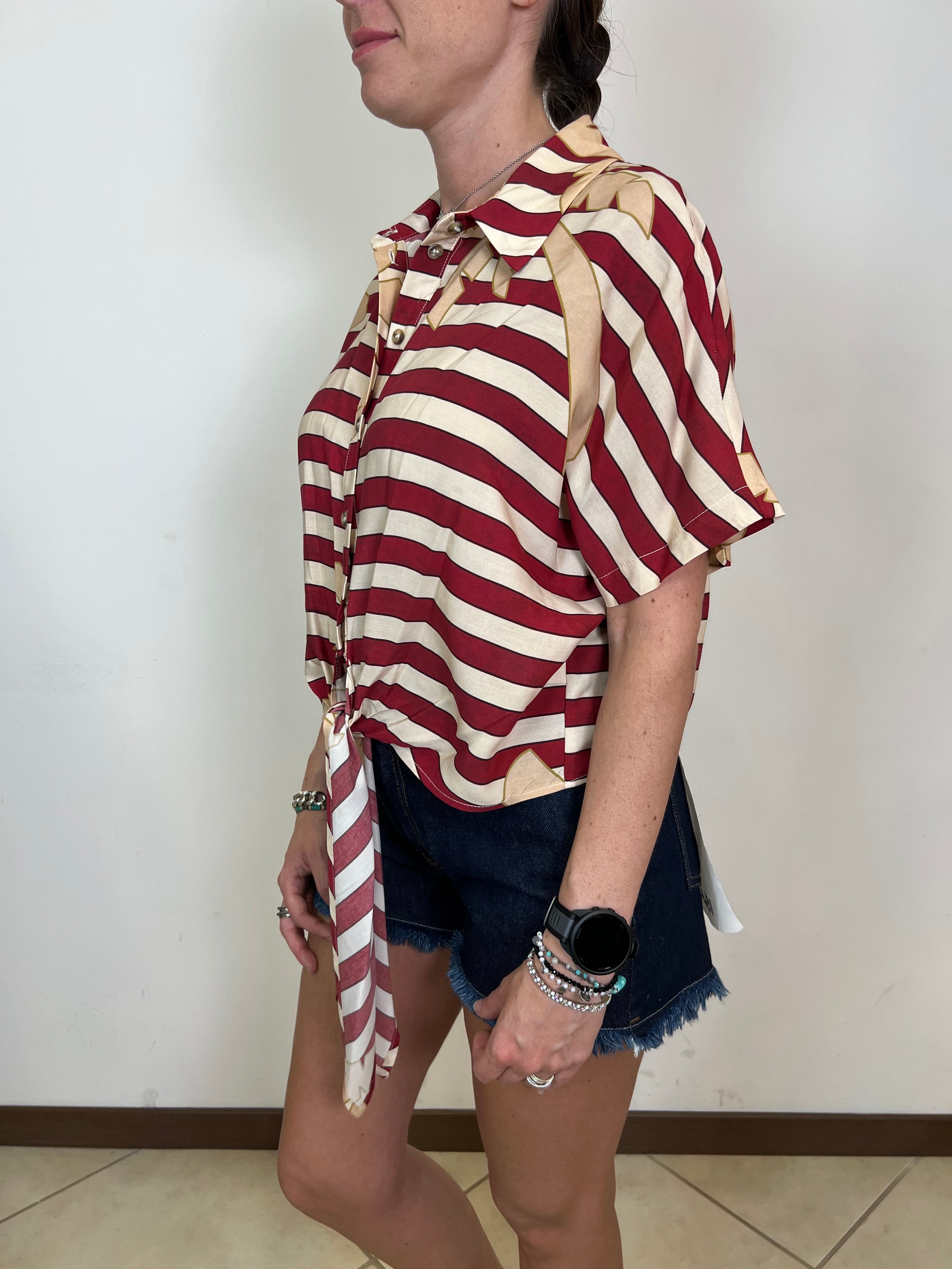 Camicia righe e palme - Haveone