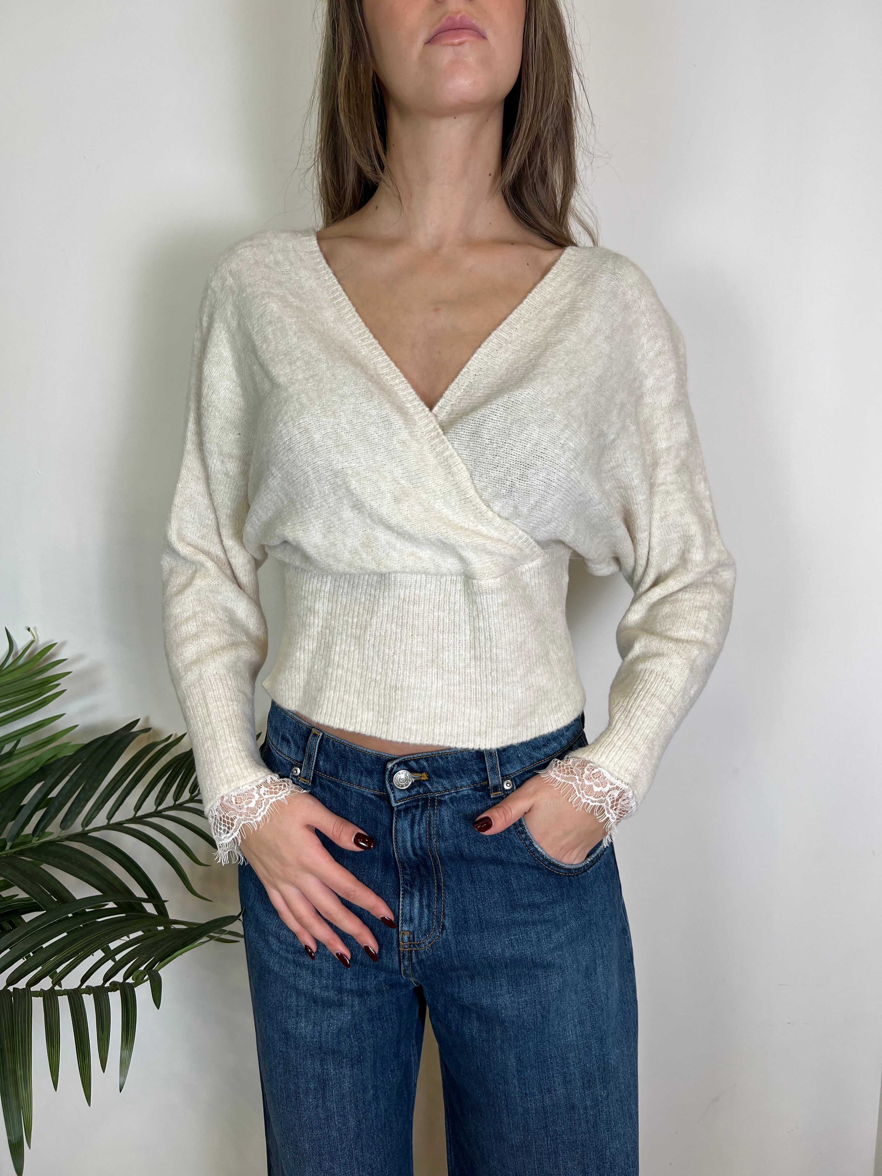 Maglia incrocio con fascione - Haveone