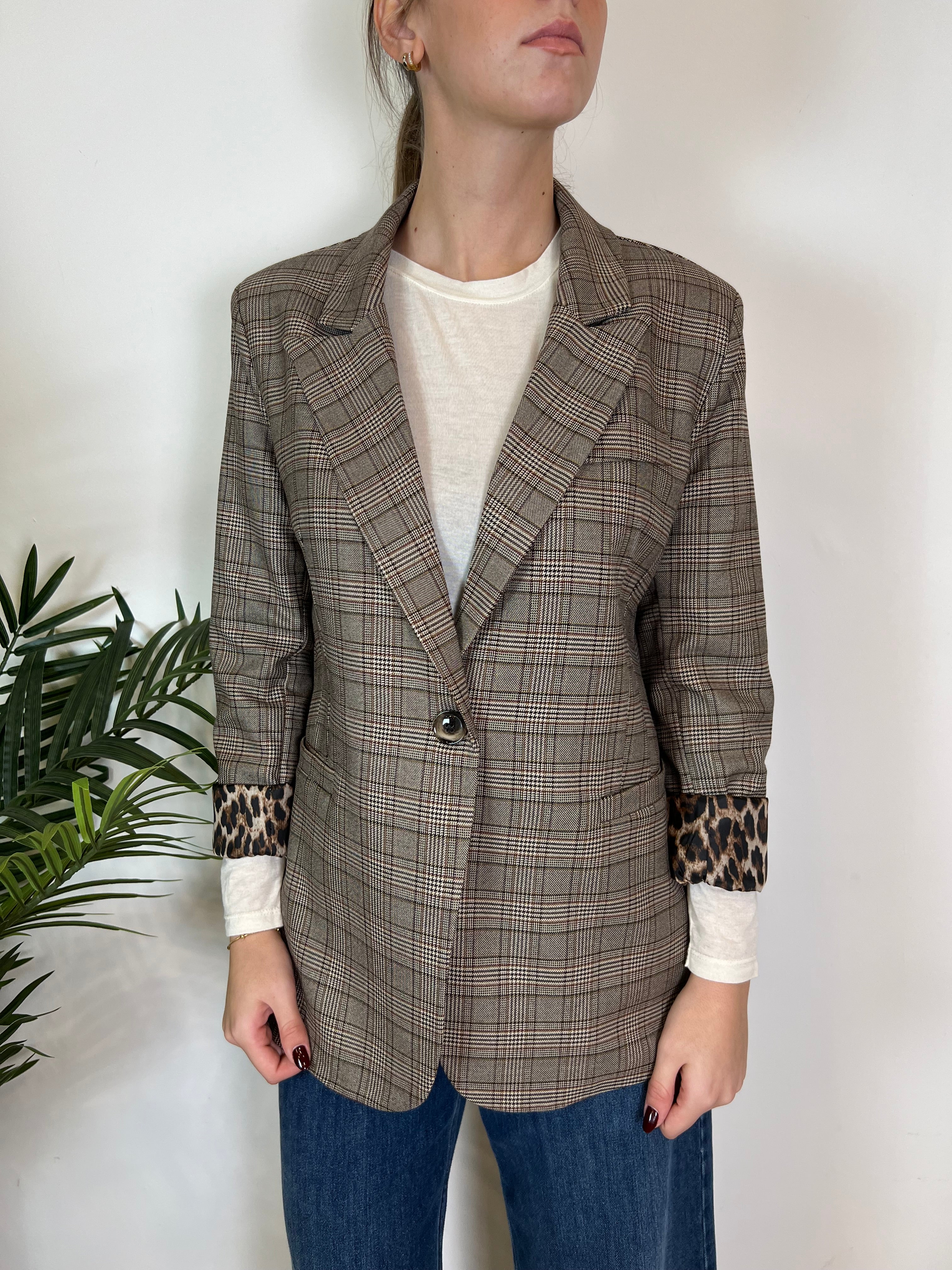 Giacca principe di galles interno maculato - Haveone