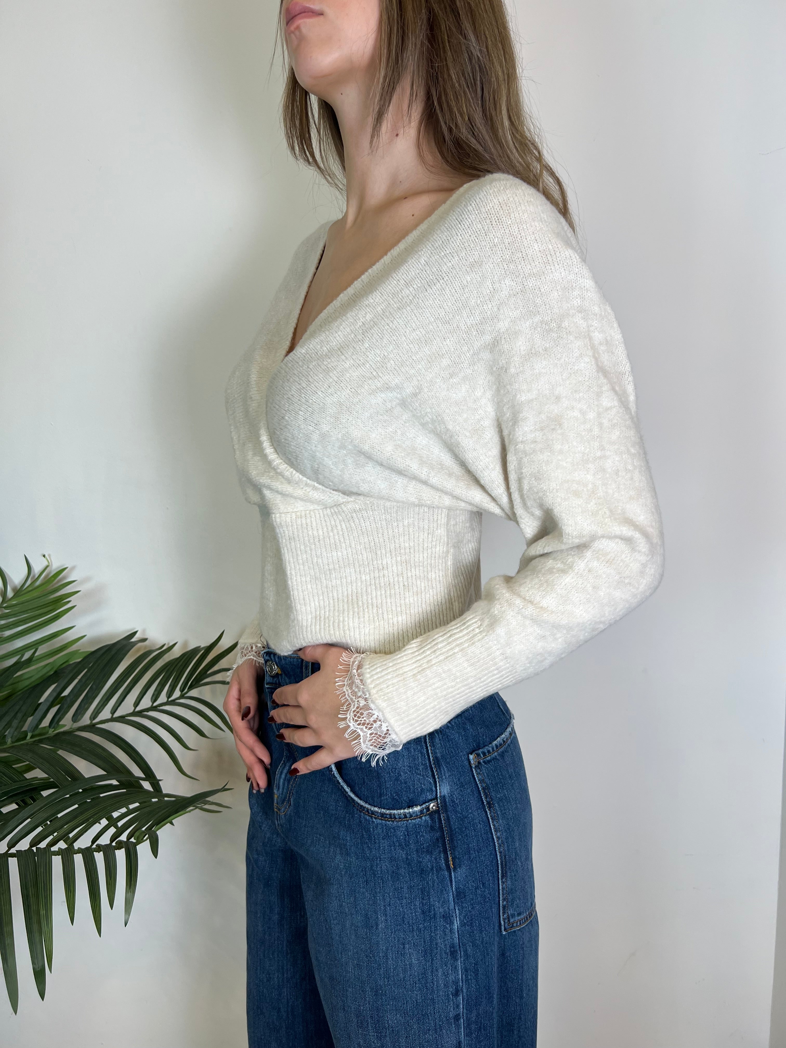 Maglia incrocio con fascione - Haveone