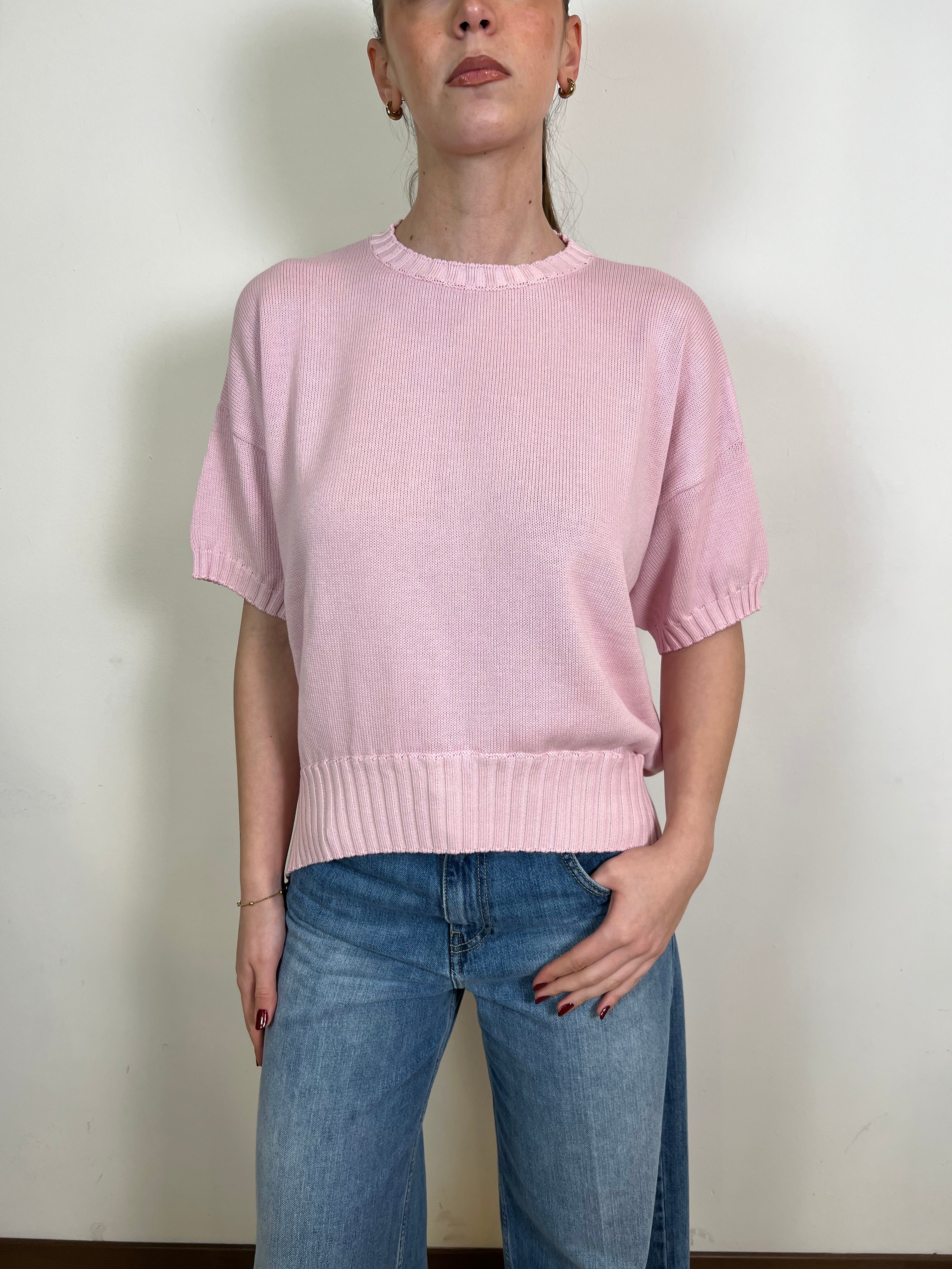 Pull mezza manica fondo stondato - Vicolo