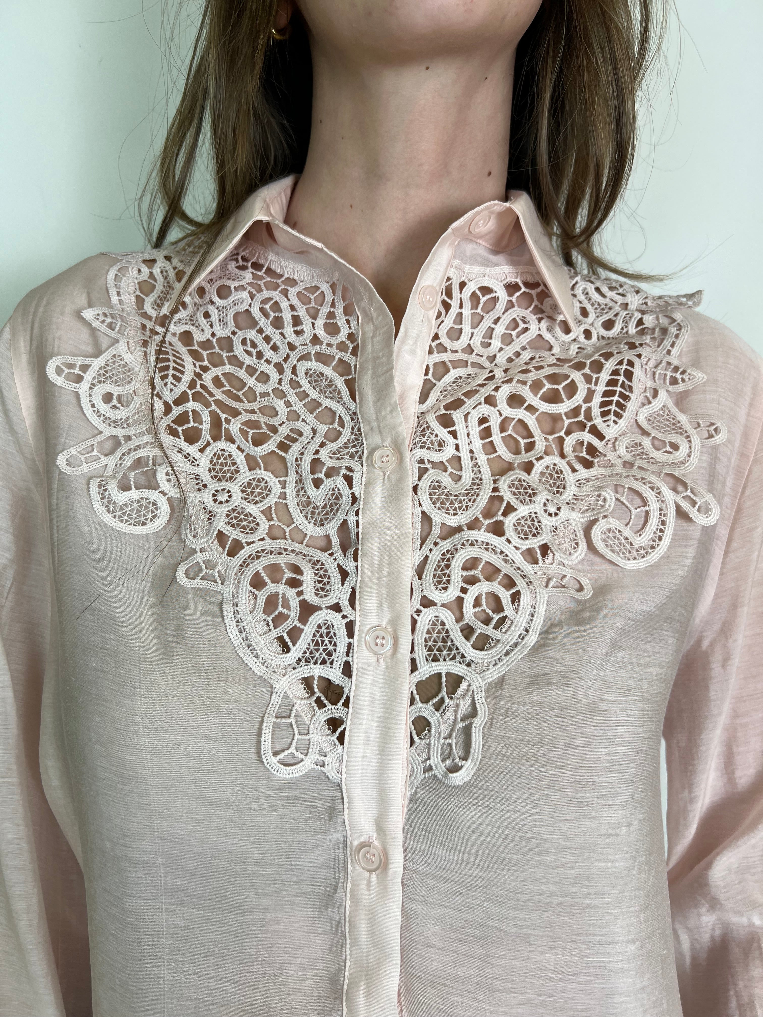 Camicia inserti macramè - You Decide