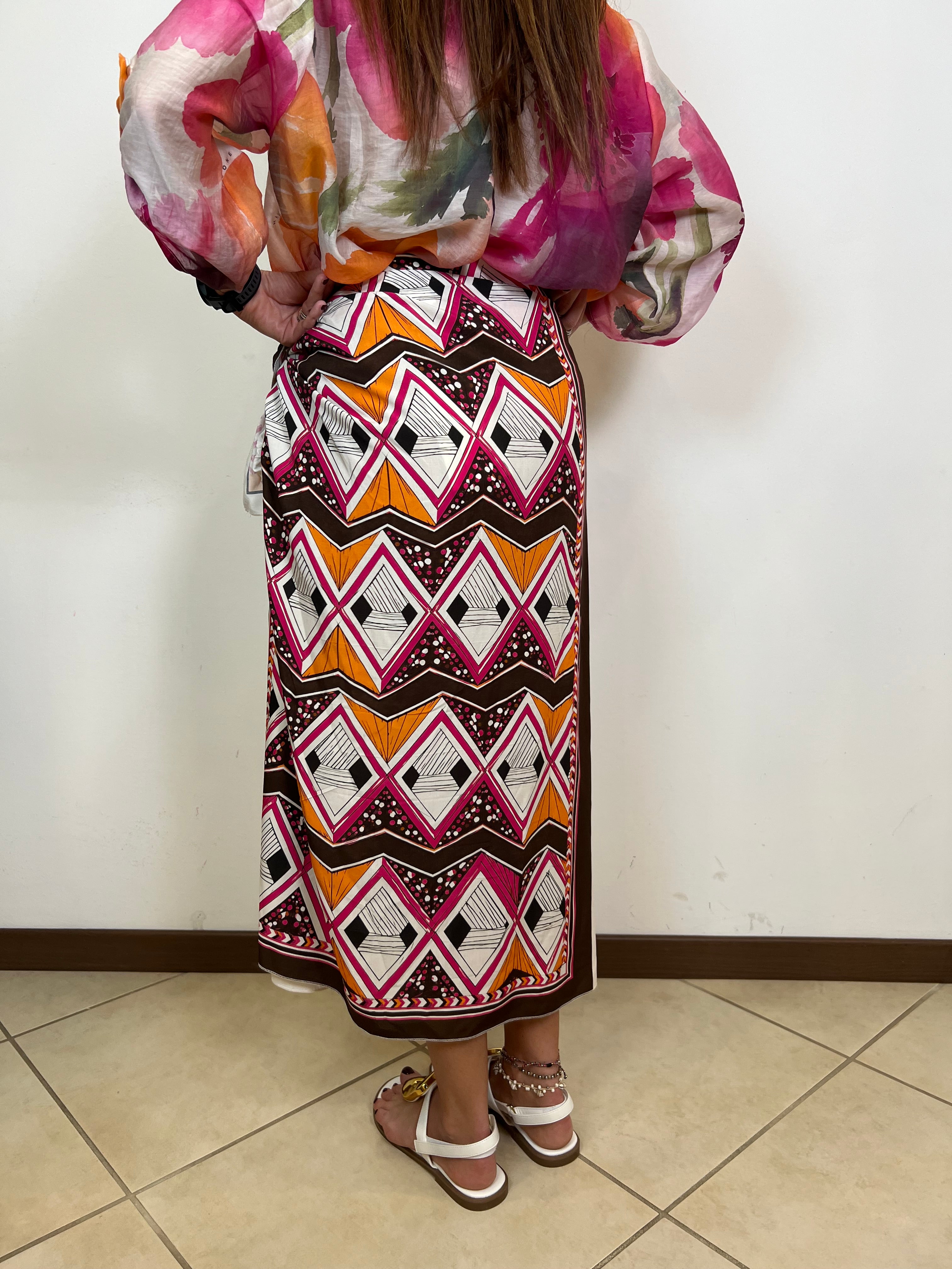 Gonna pareo lunga tucano fucsia - Haveone