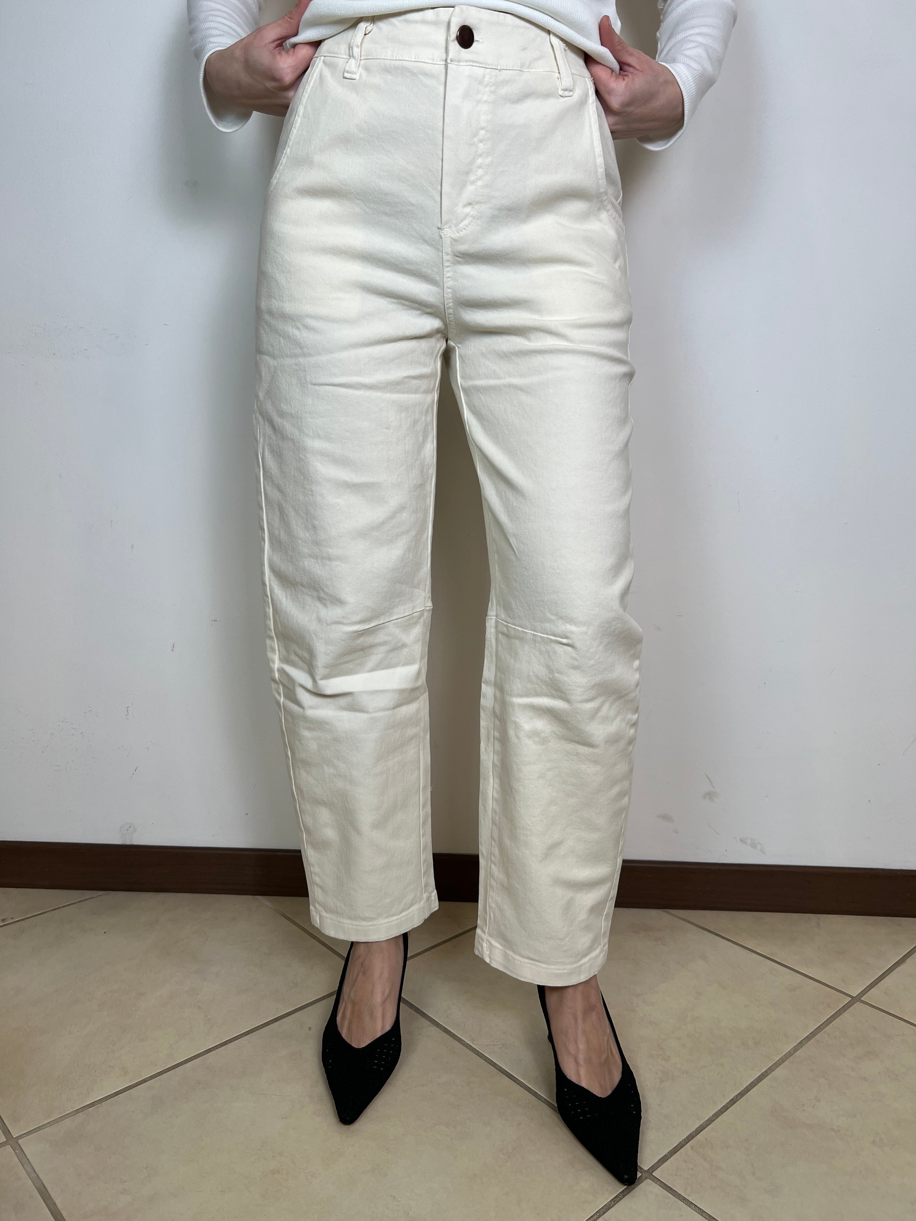 Pantalone barrel elastico dietro - Kontatto