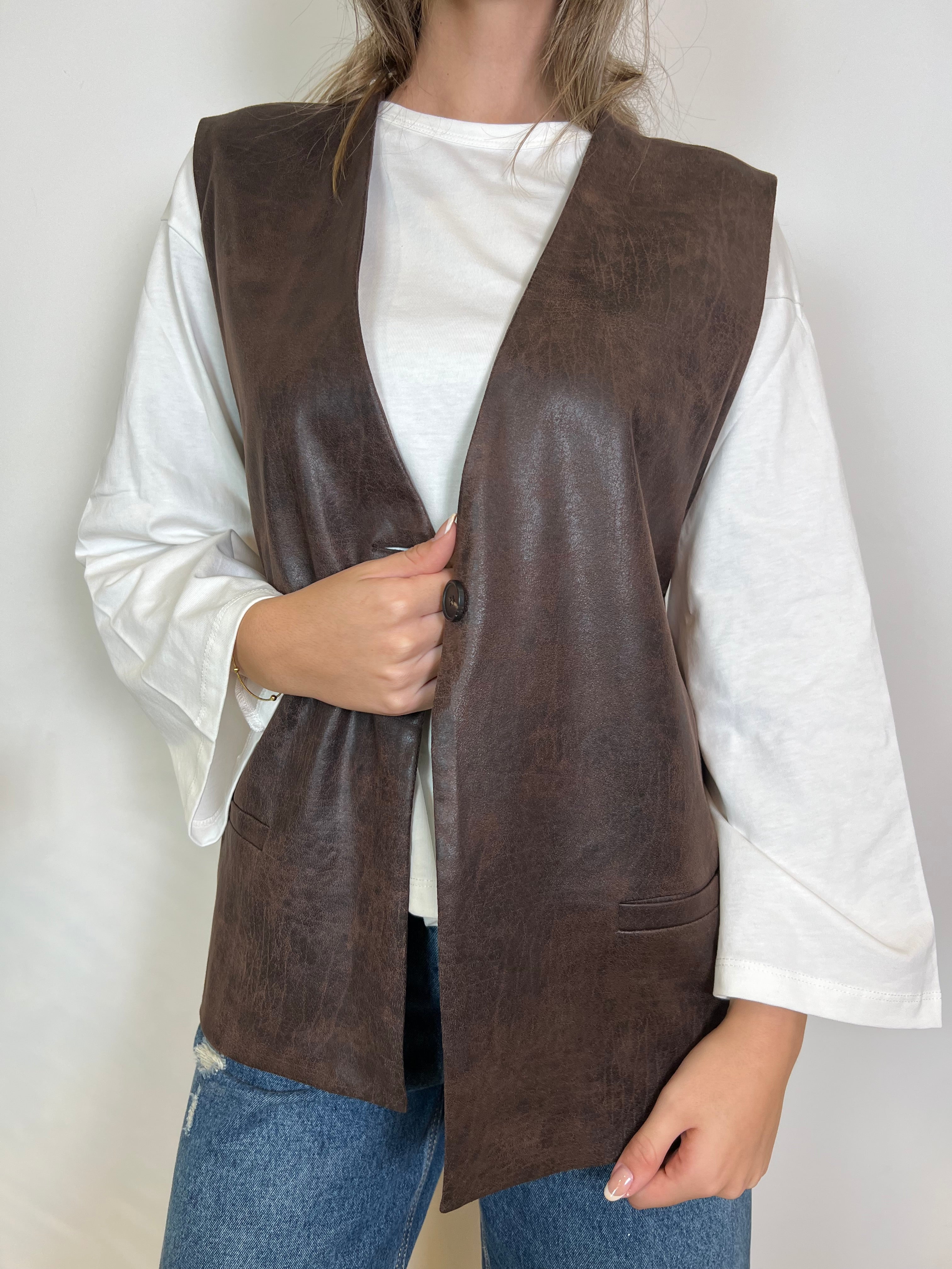 Gilet ecopelle - TensioneIn