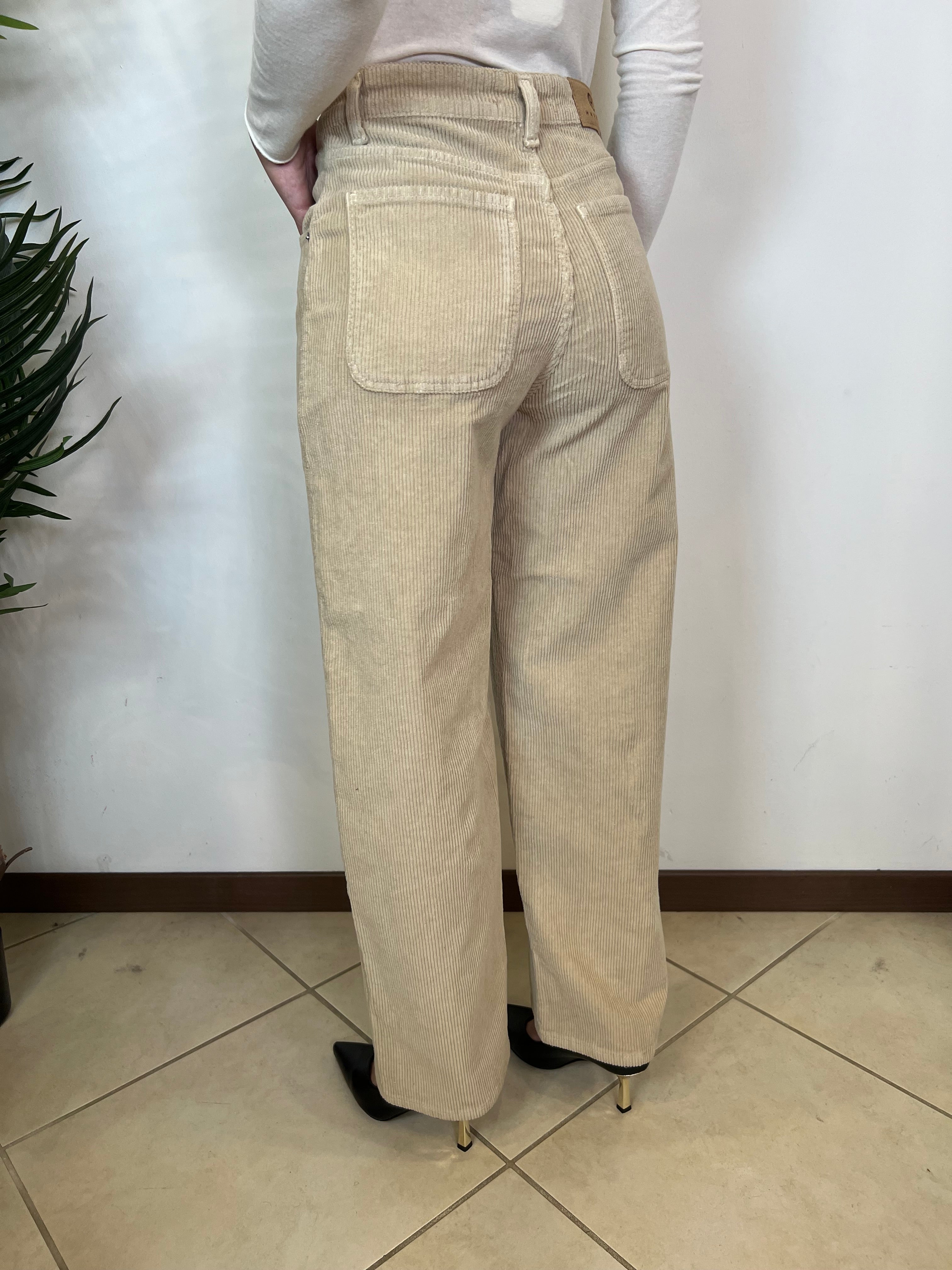 Pantalone Bella velluto mille righe - Haveone