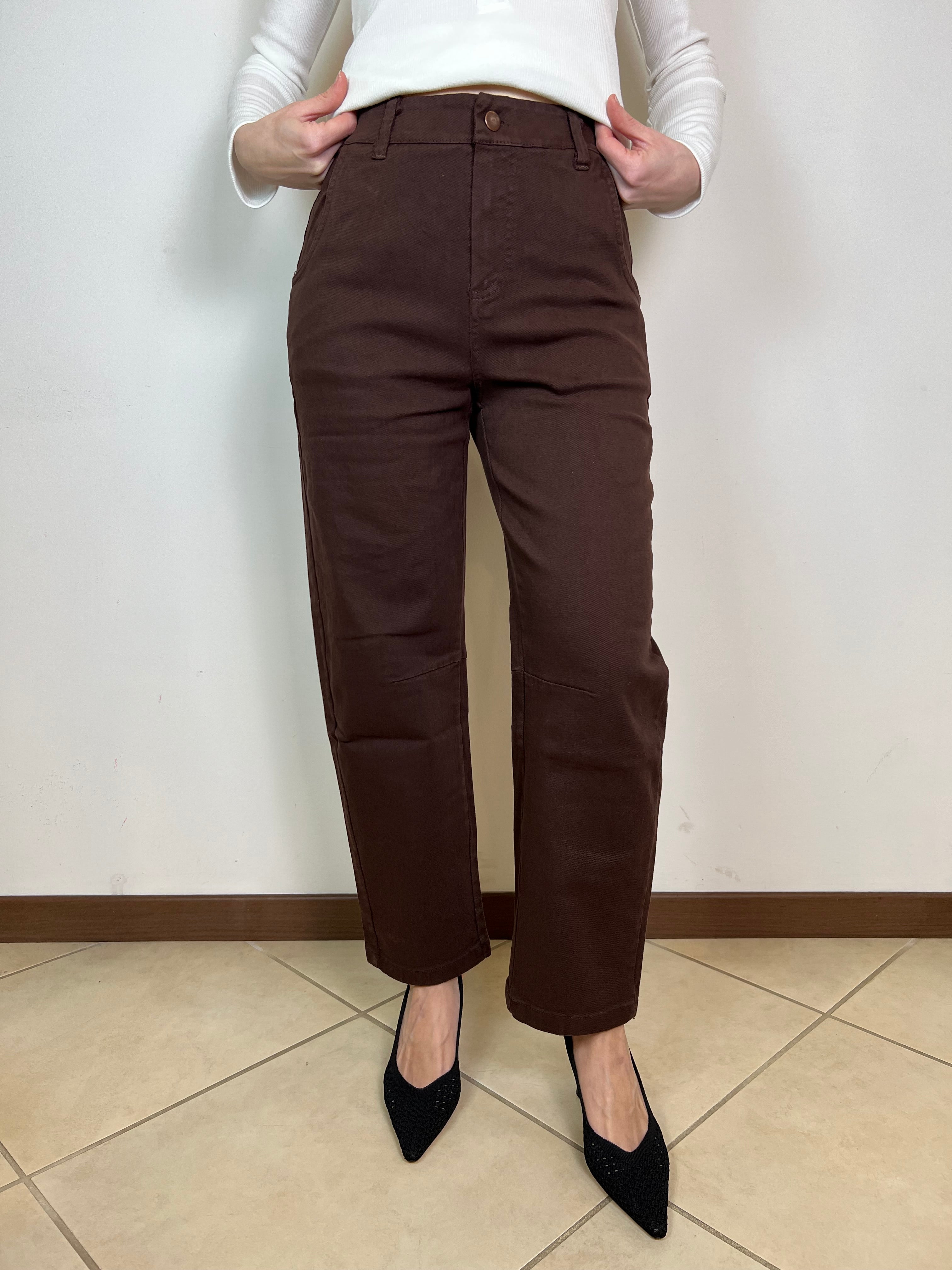 Pantalone barrel elastico dietro - Kontatto