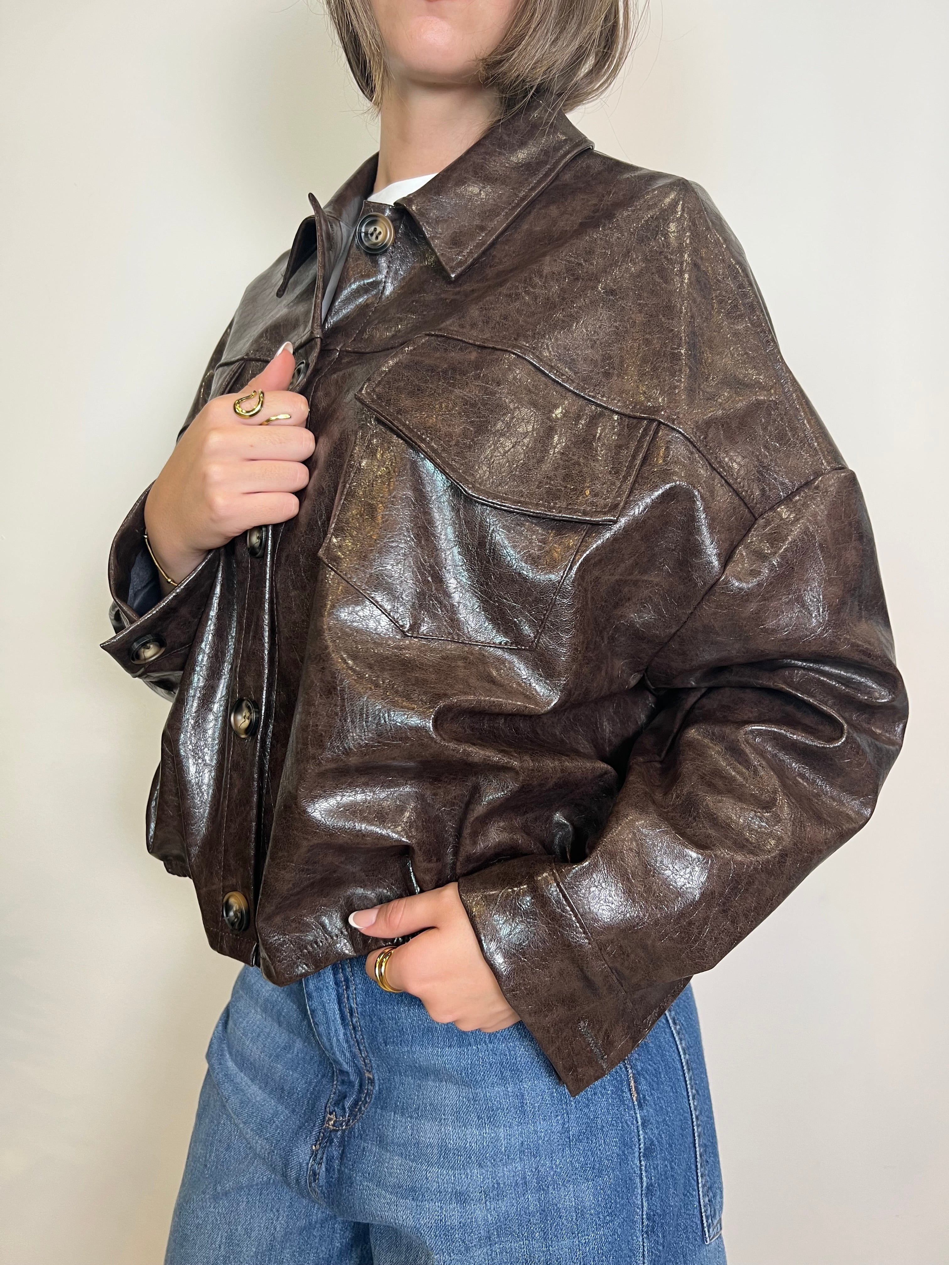 Bomber pelle invecchiata - Haveone