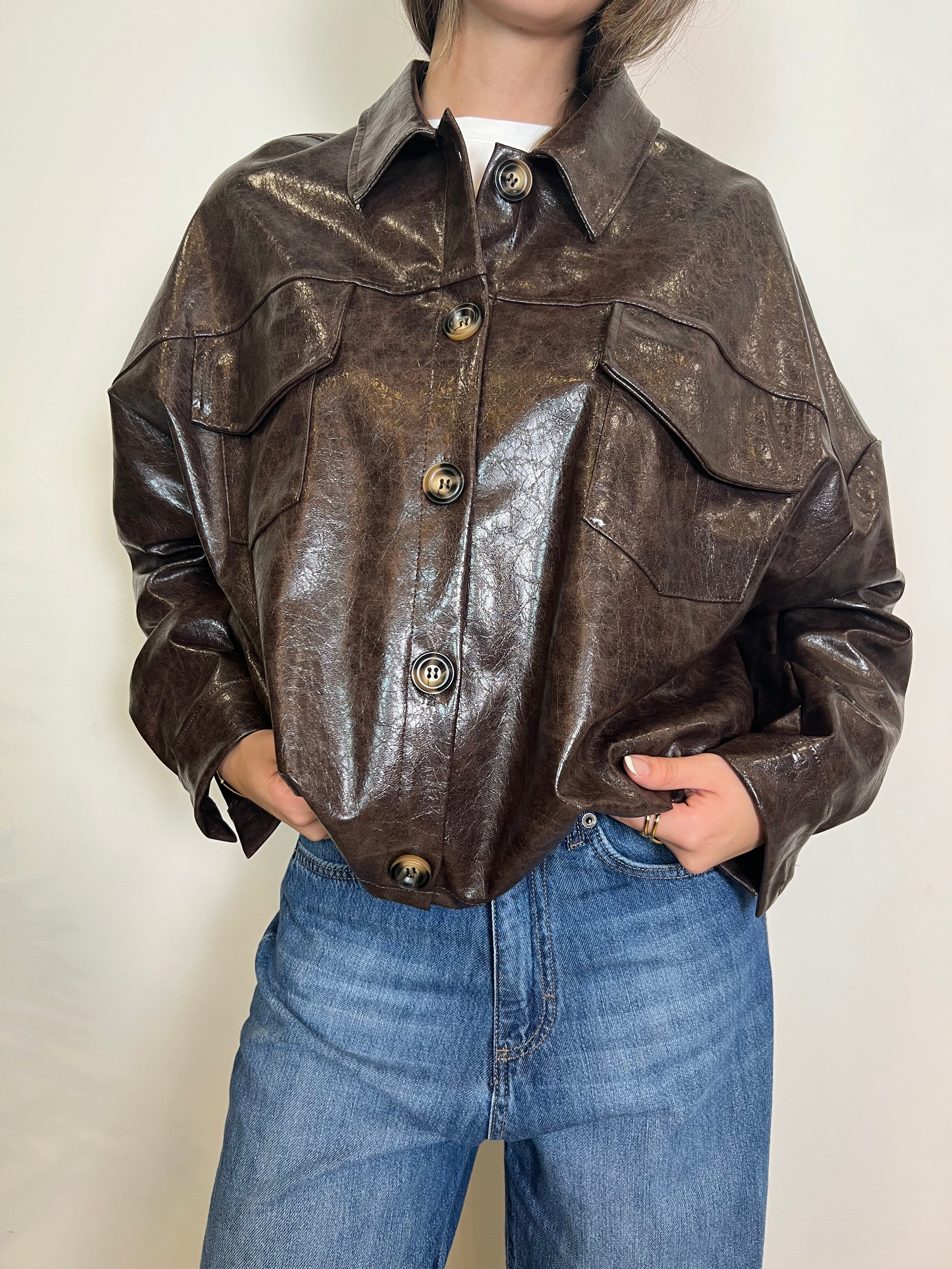 Bomber pelle invecchiata - Haveone