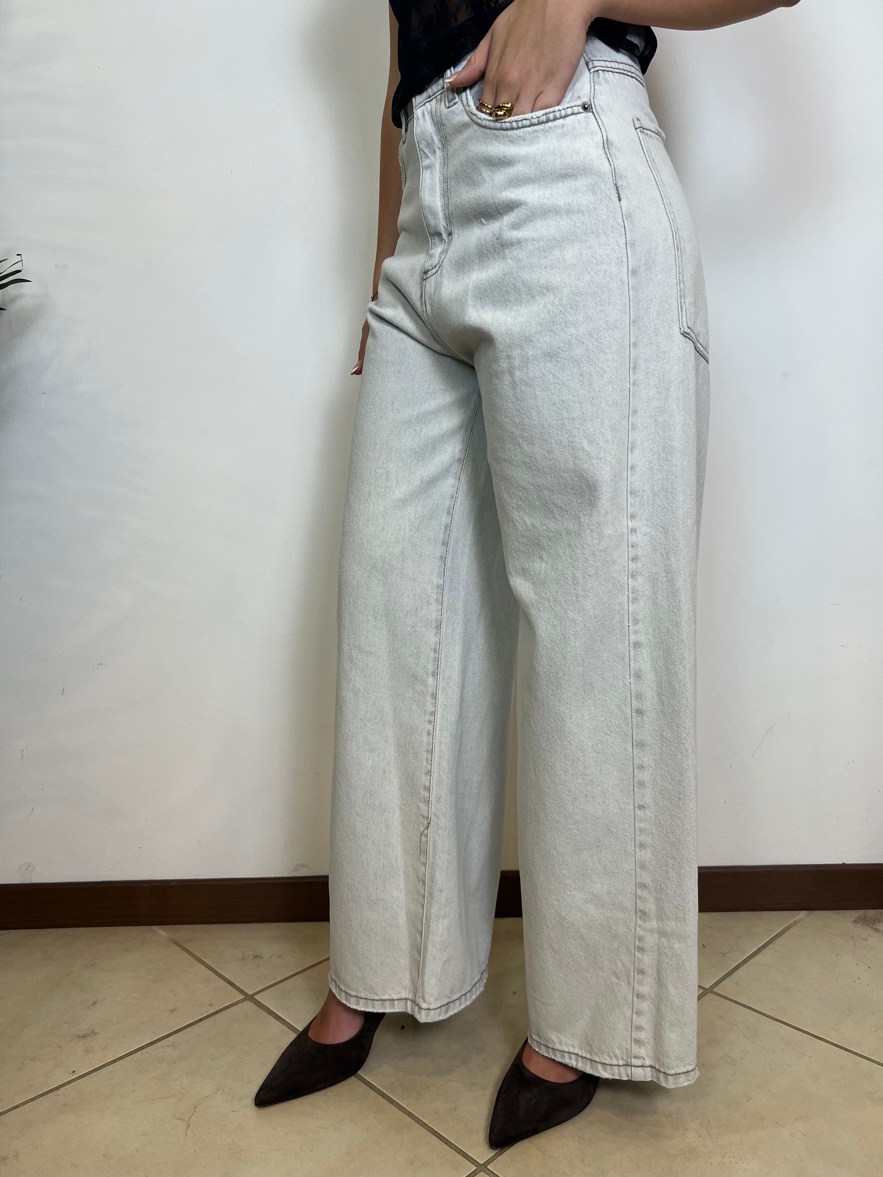 Jeans Giusi superpocket grigio - TensioneIn