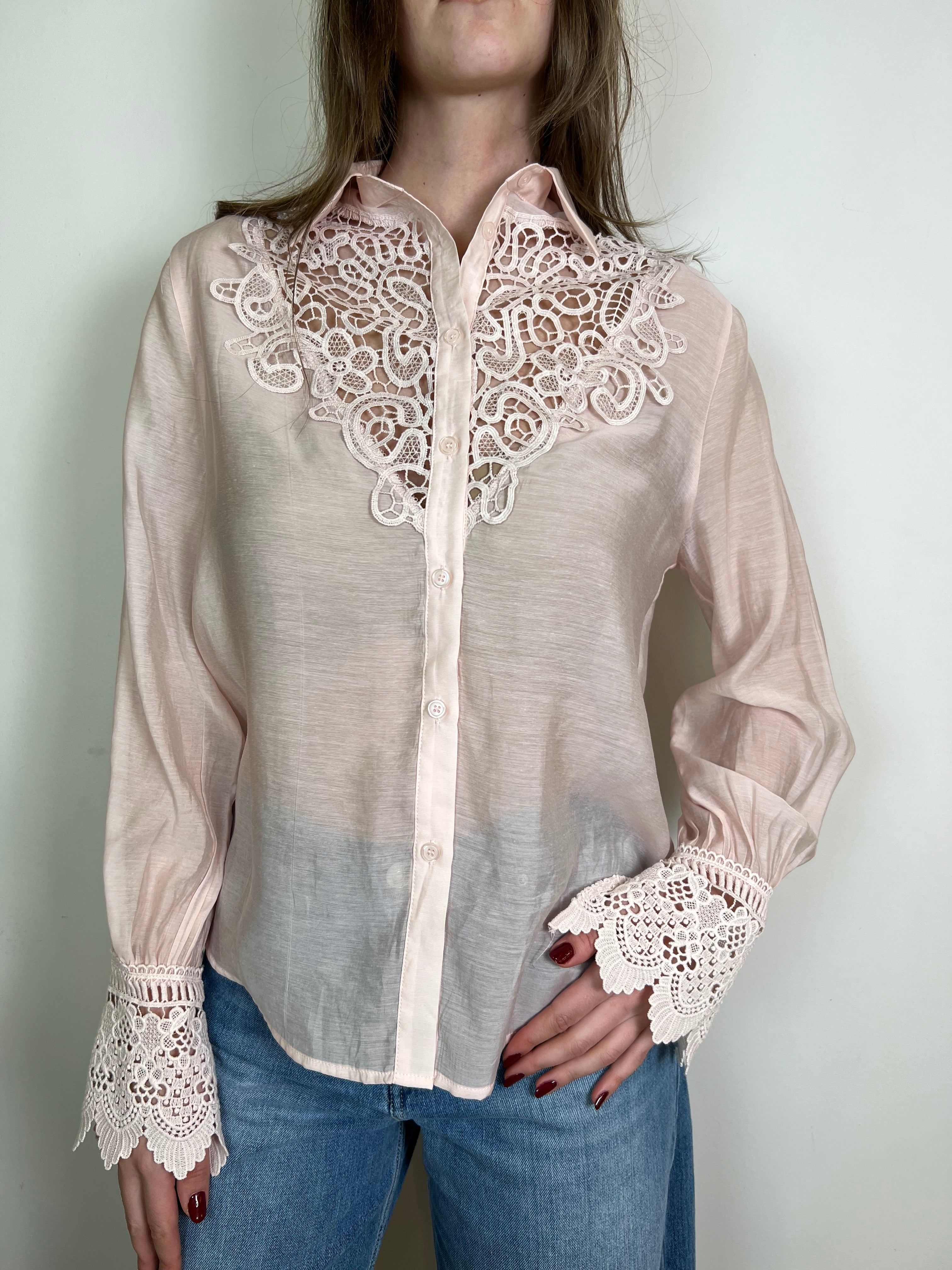 Camicia inserti macramè - You Decide