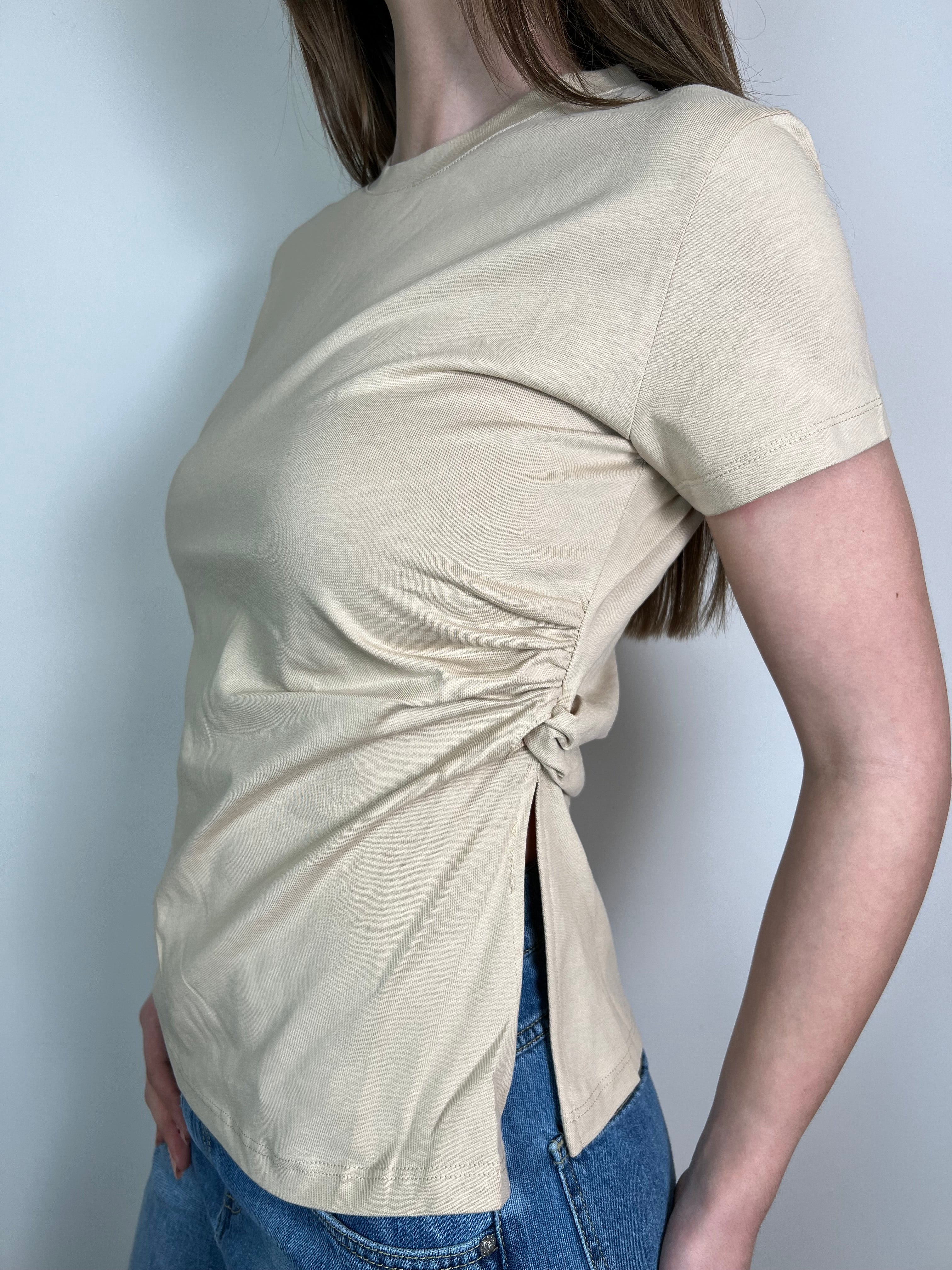 T-shirt nodo e spacco laterale - Vicolo