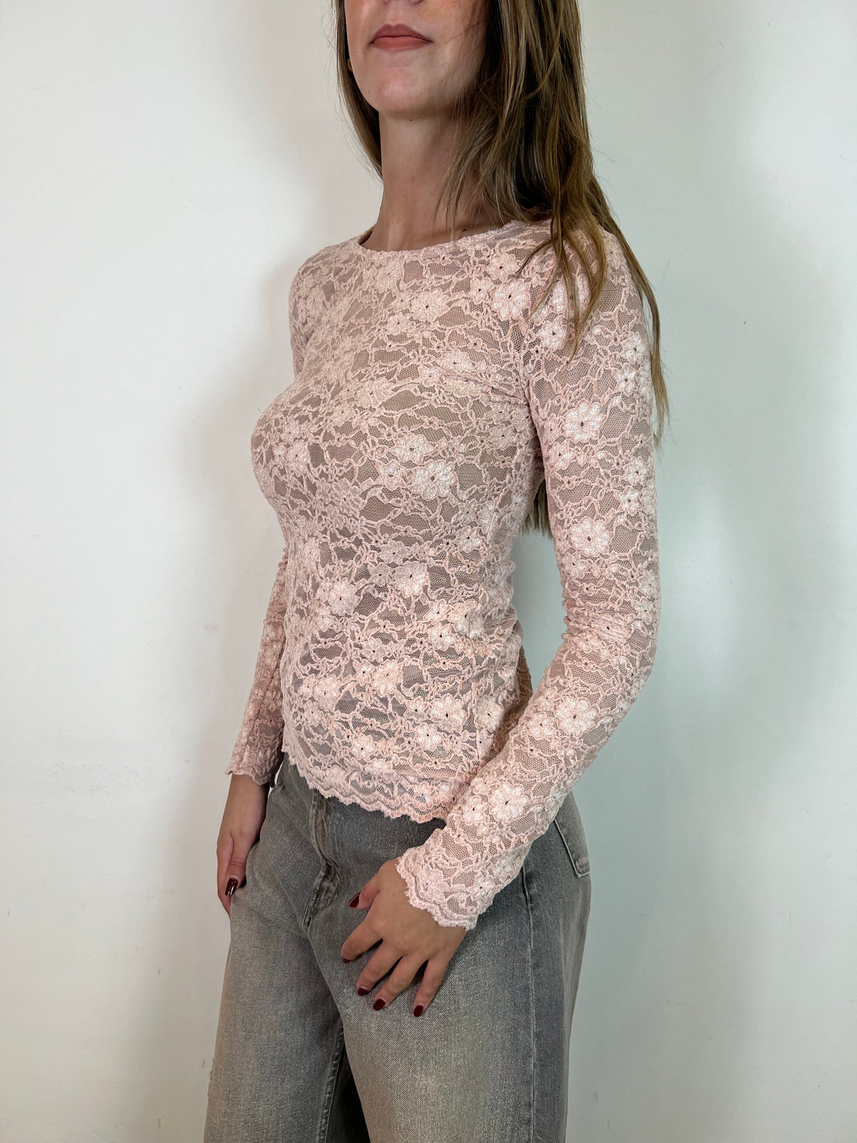 Blusa pizzo floccato - Vicolo