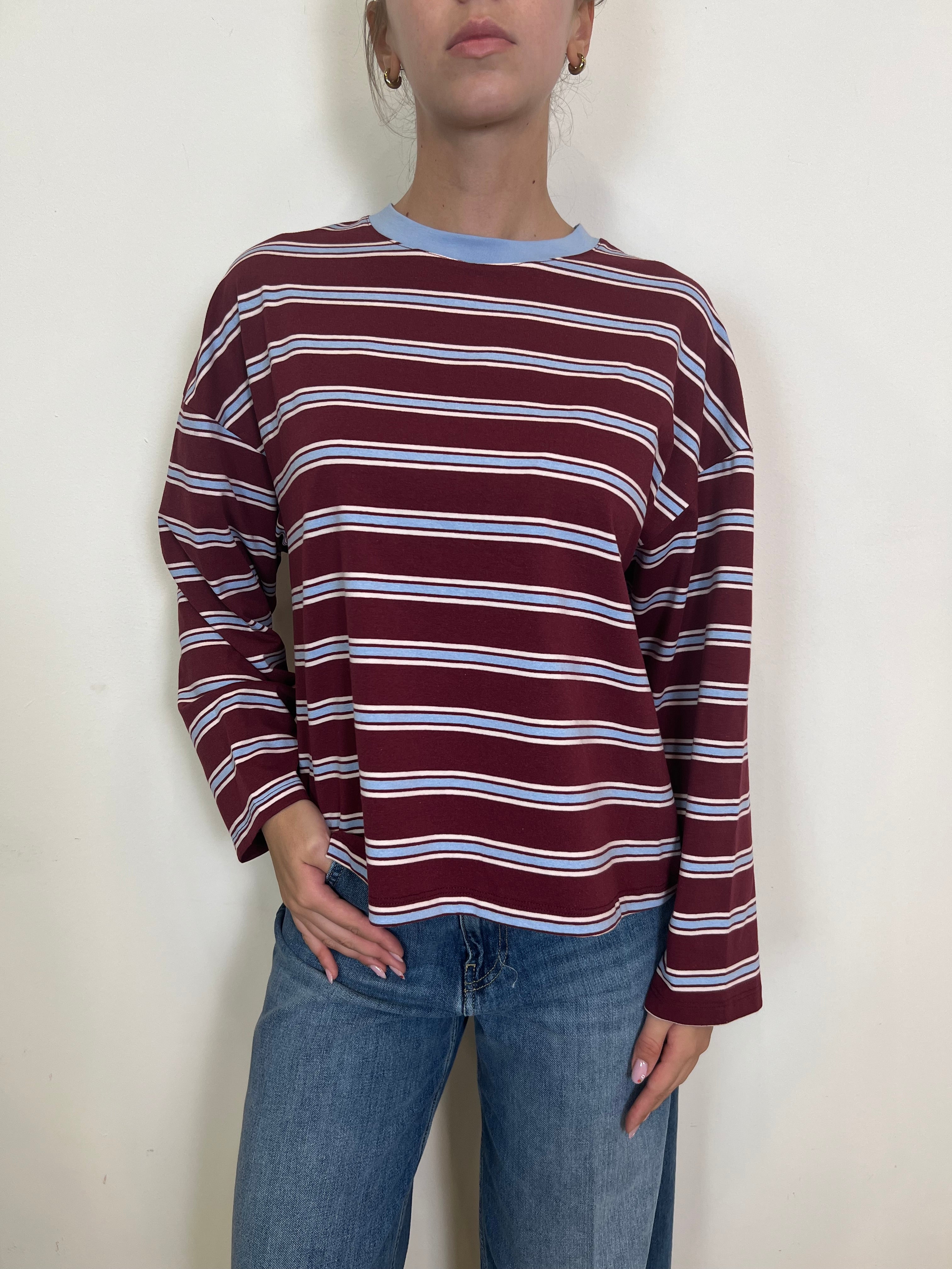 T-shirt scatola righe - Tensione In