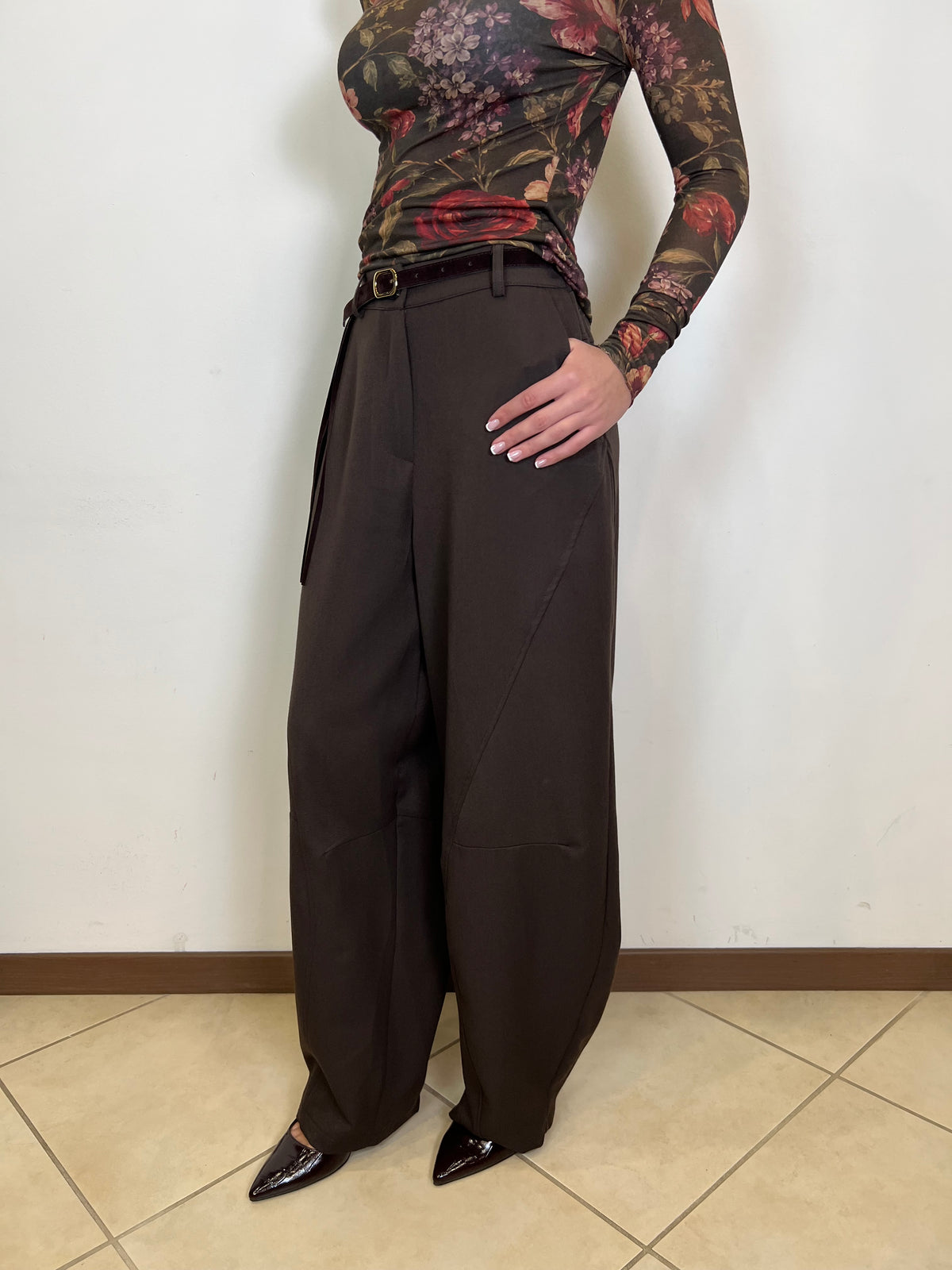 Pantalone cintura frange - Haveone
