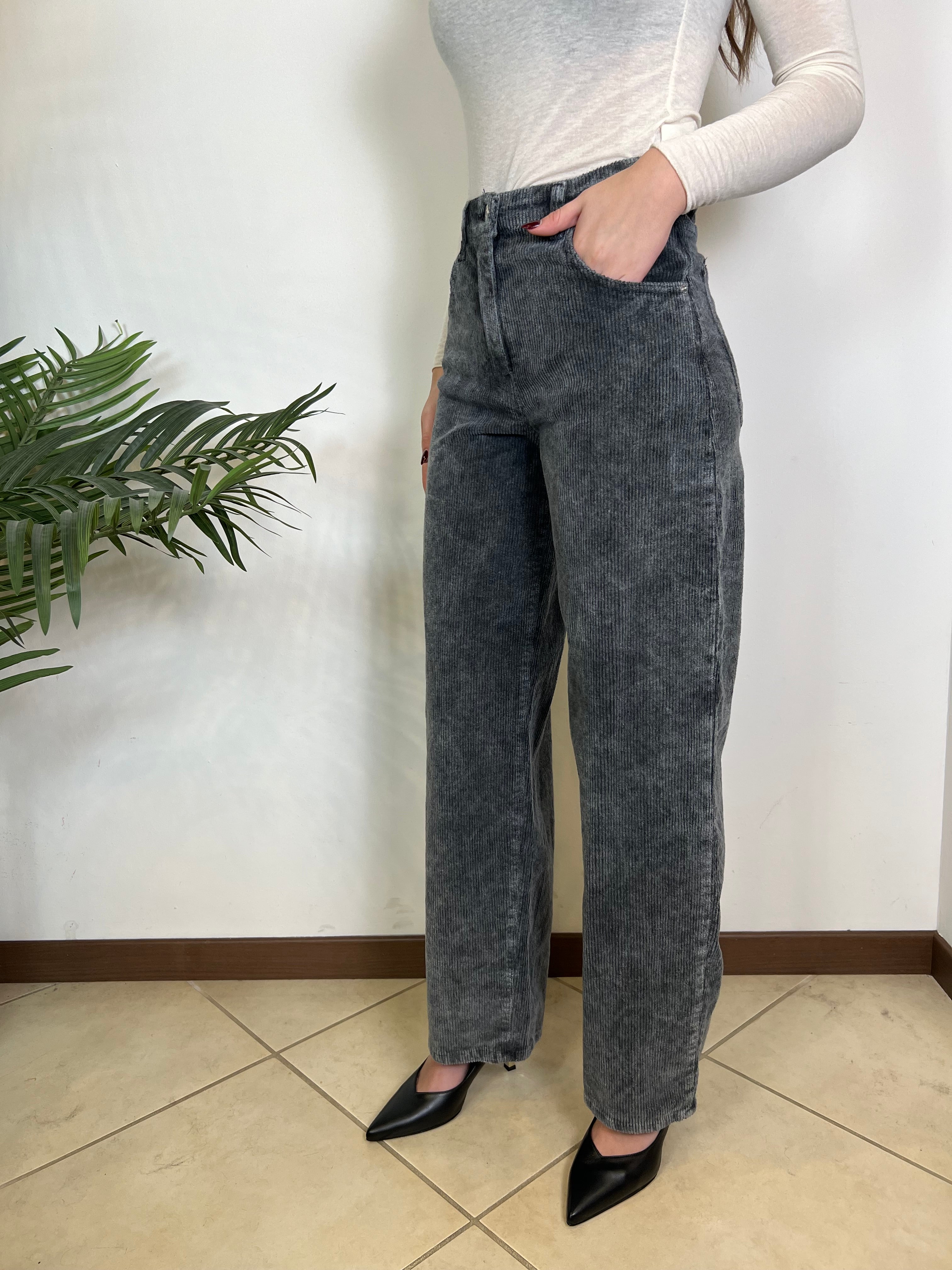 Pantalone Bella velluto tinto freddo - Haveone