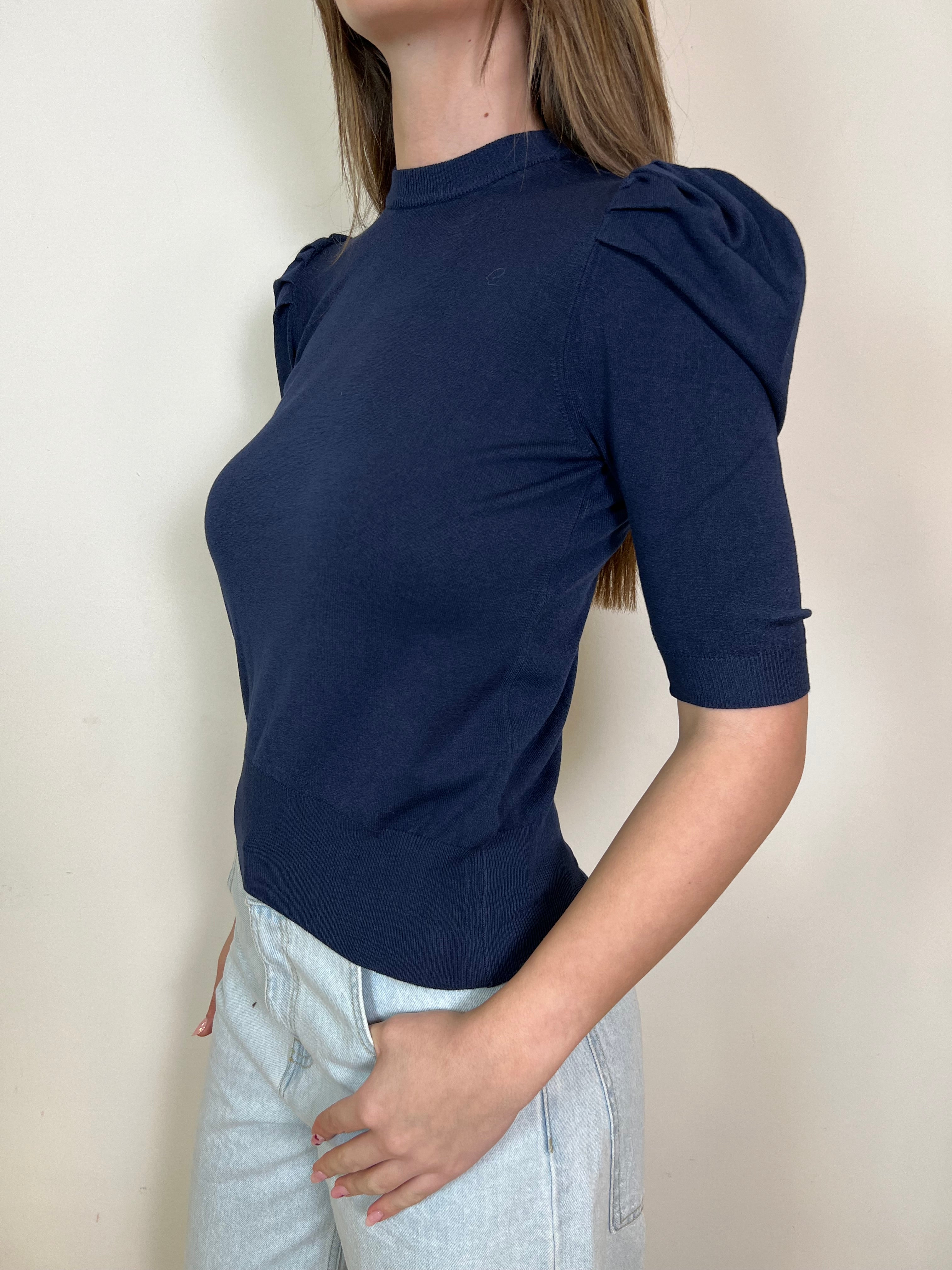 Maglia manica sbuffo tre quarti - Haveone
