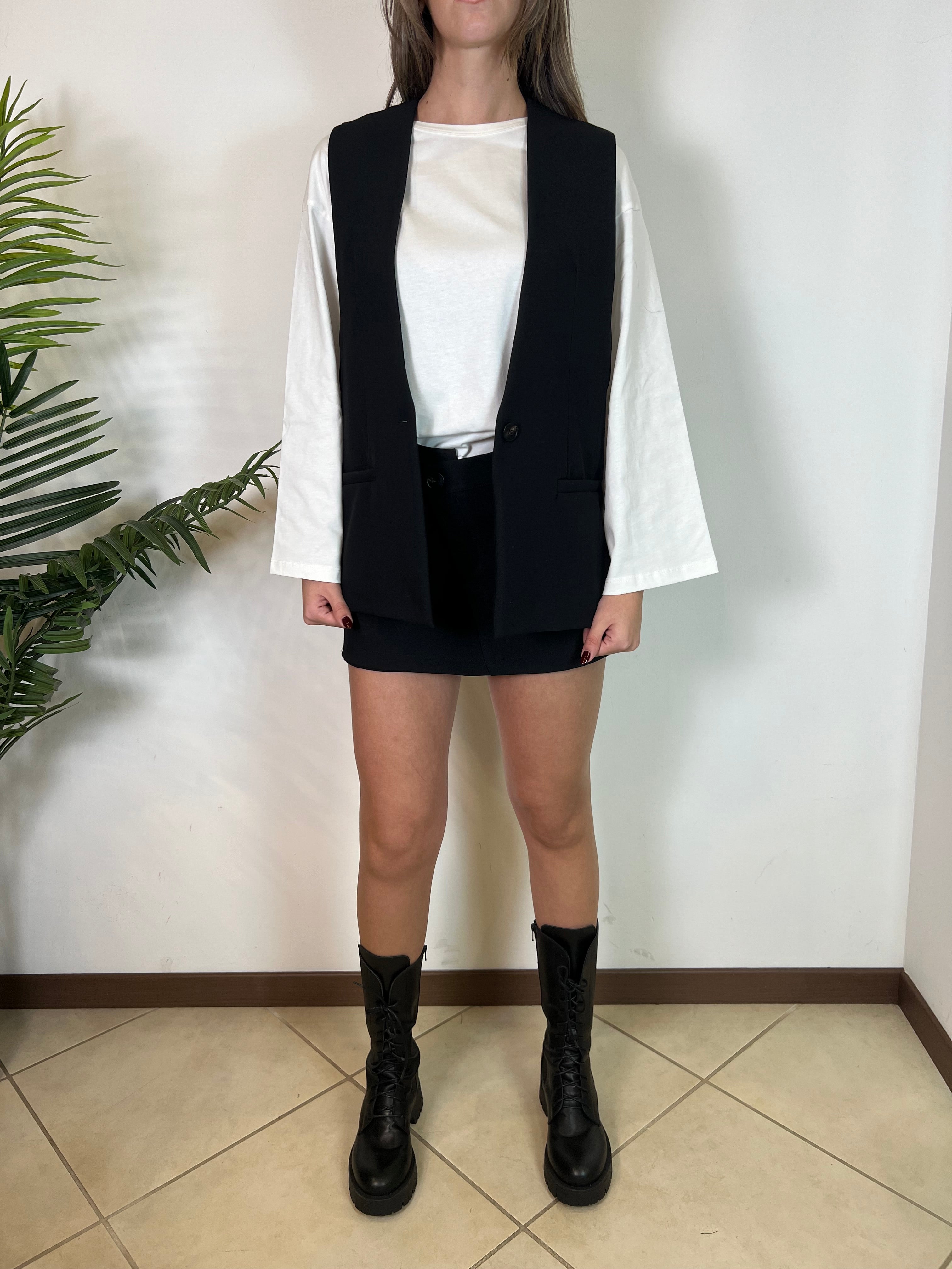 Gonna pantaloncino chiusura asimmetrica - Haveone