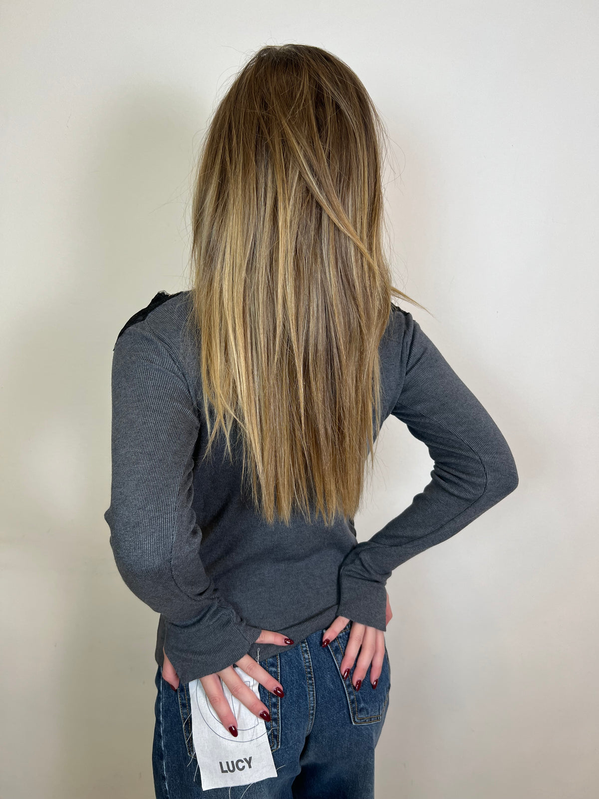 Maglia scollo pizzo a barca - Haveone