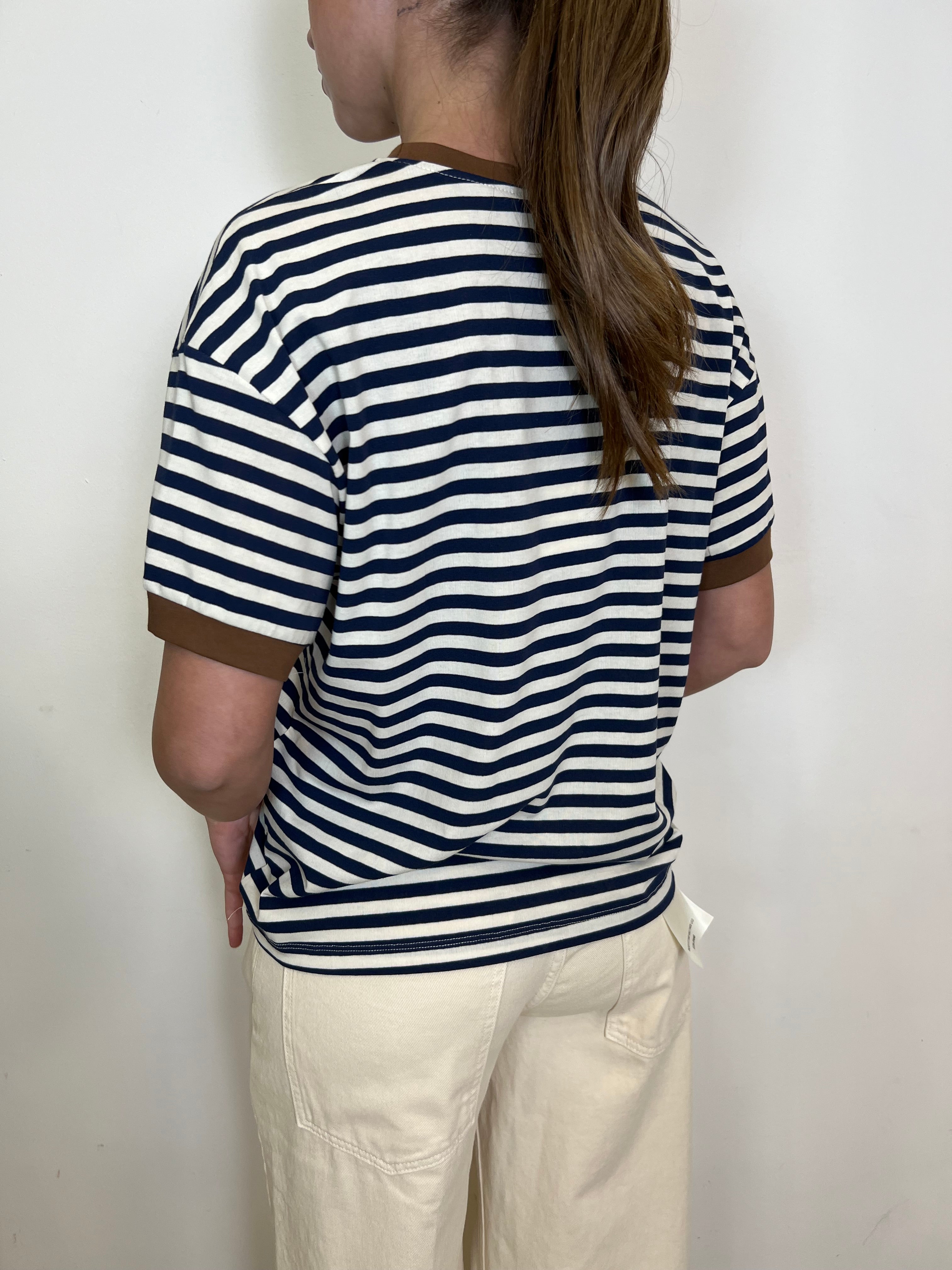 T-shirt righe numero 5 - Tensione In