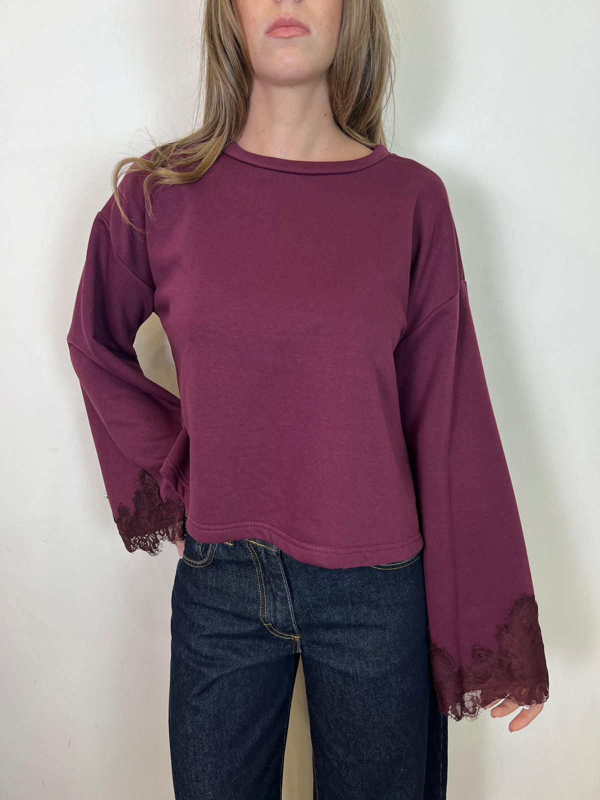 Felpa calla pizzo - Haveone