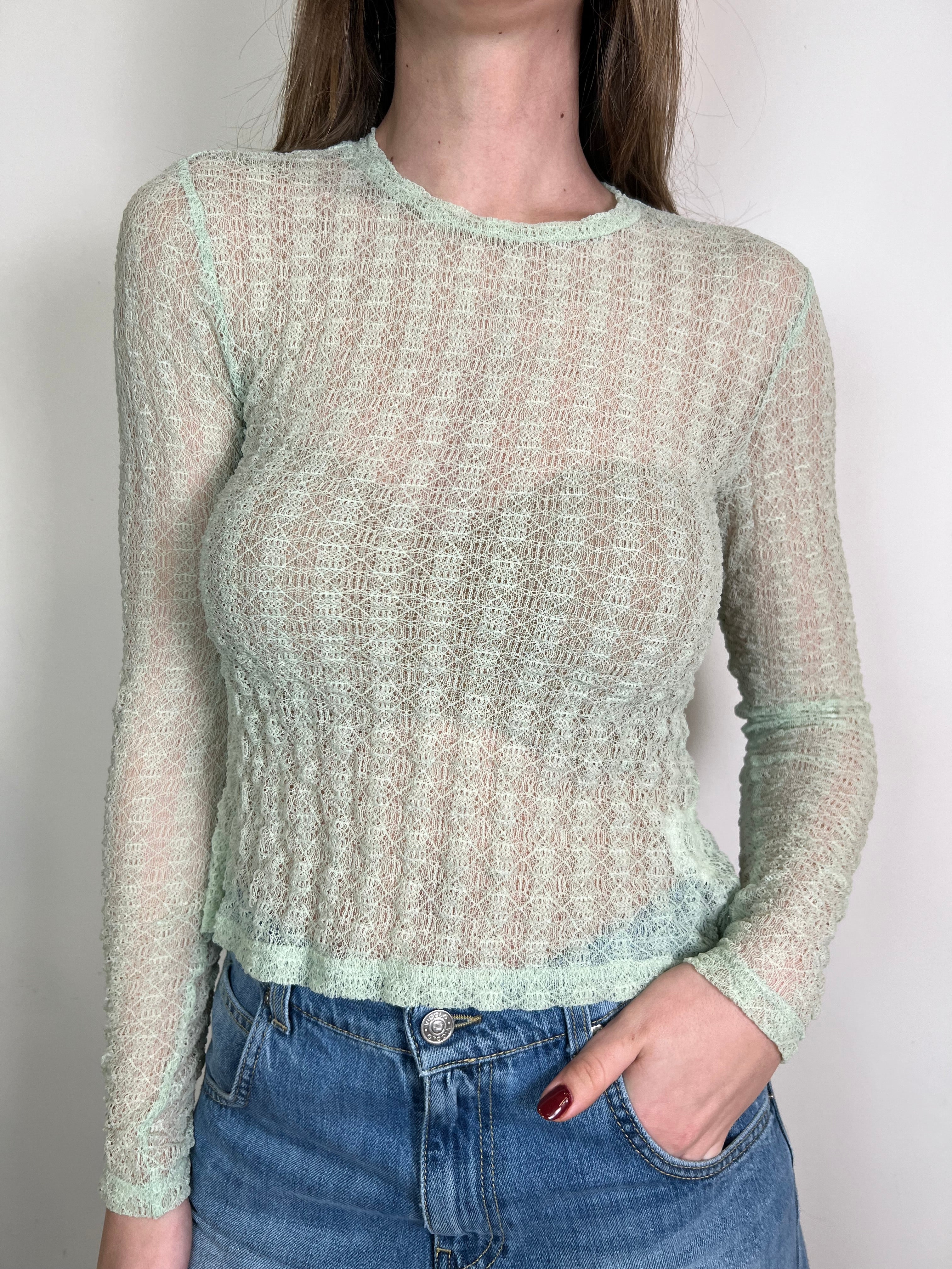 T-shirt pizzo manica lunga - You Decide