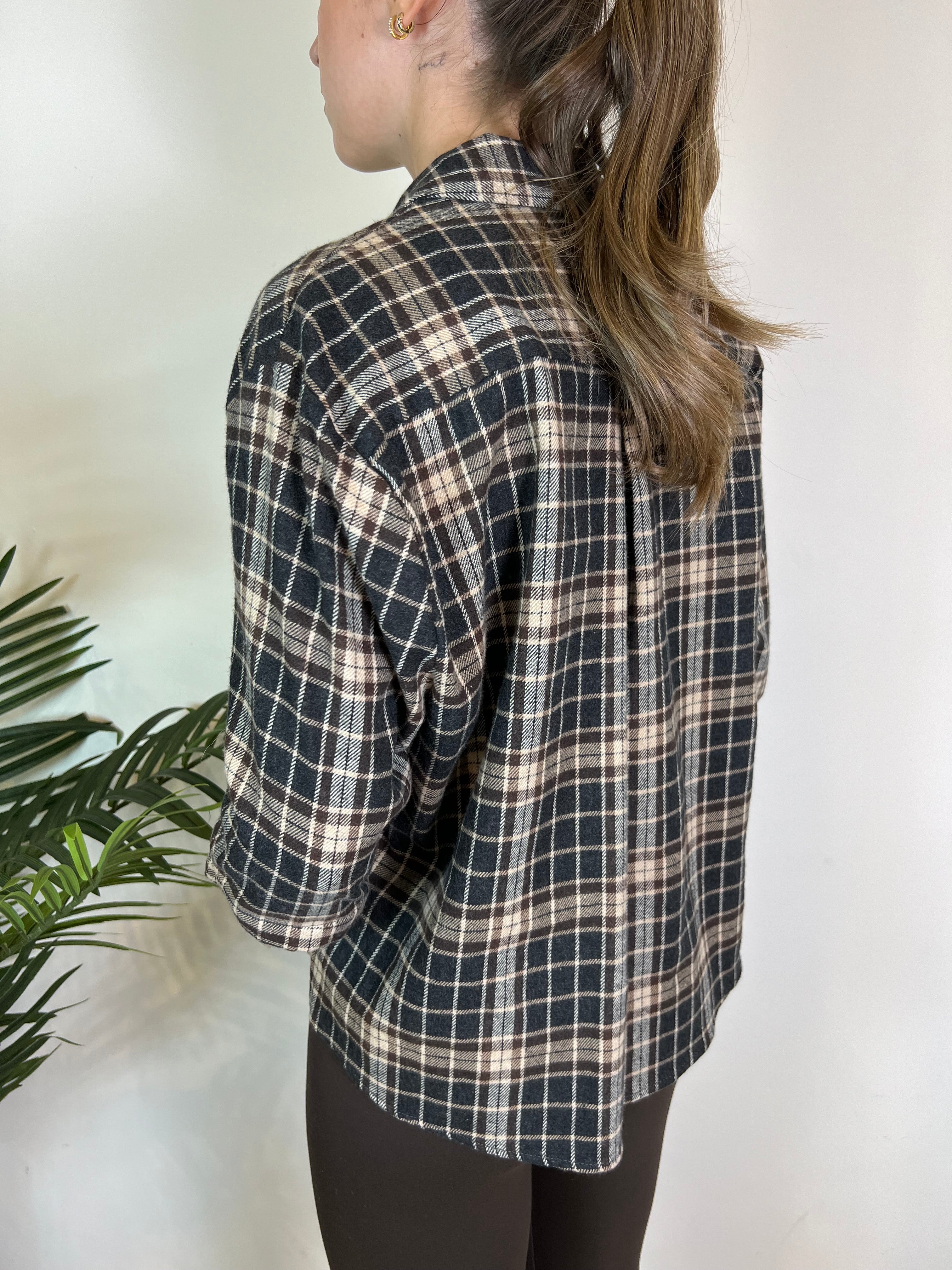 Camicia check con manicotto - Haveone