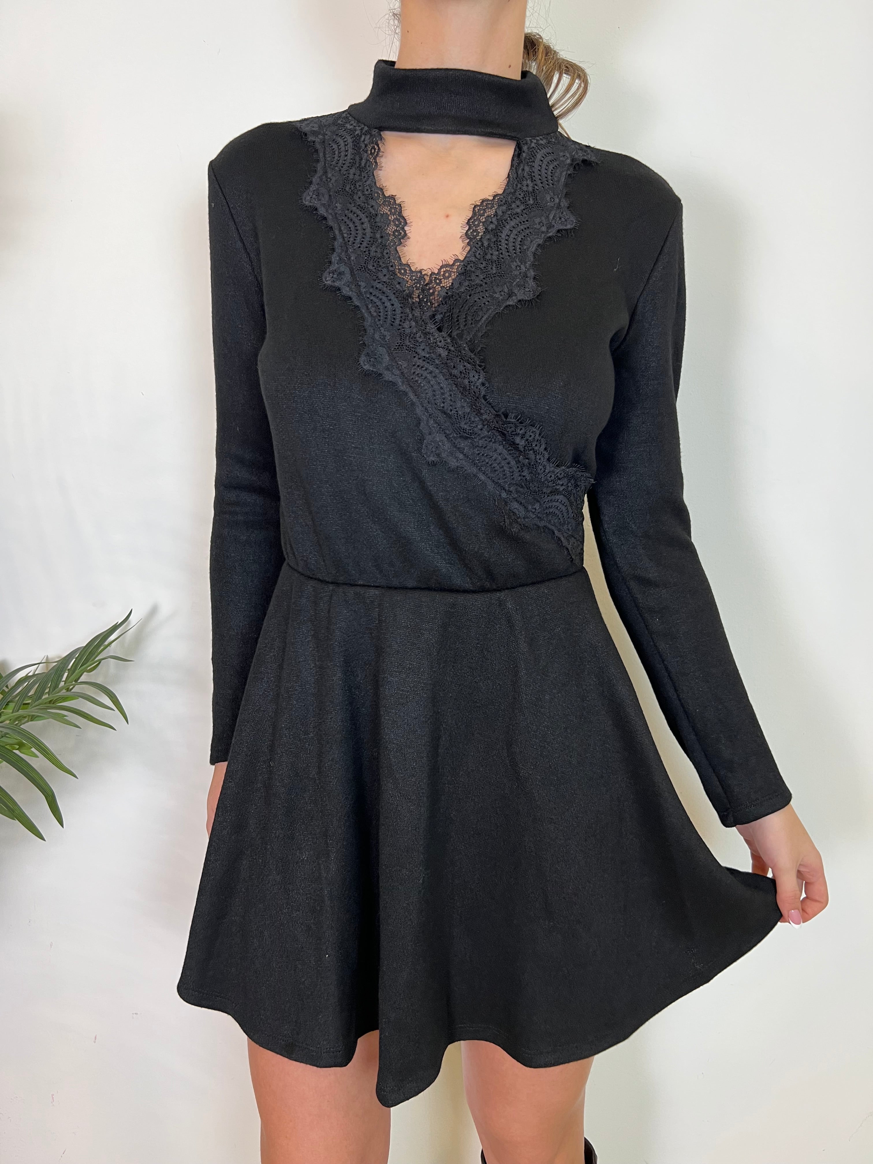 Abito incrocio pizzo - Haveone