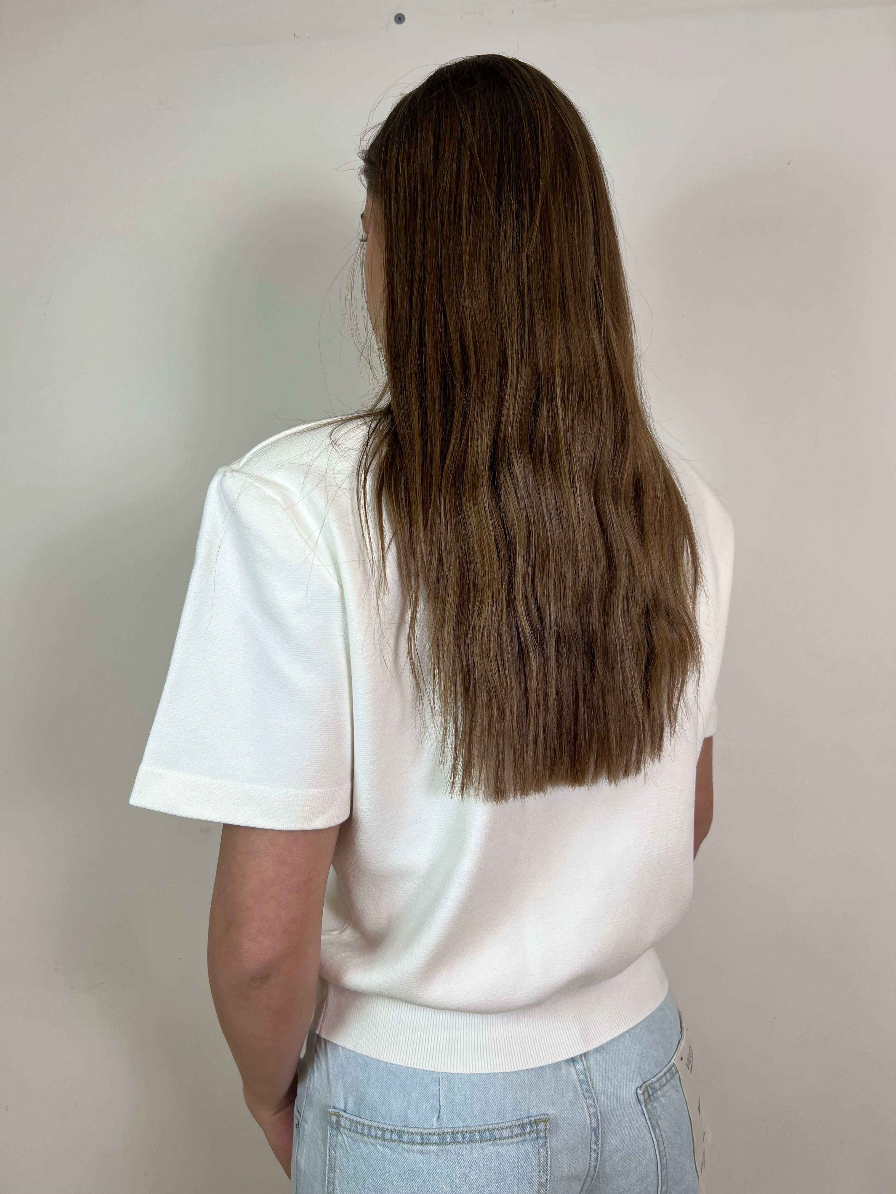 Maglia mezza manica crop con spalline - Vicolo