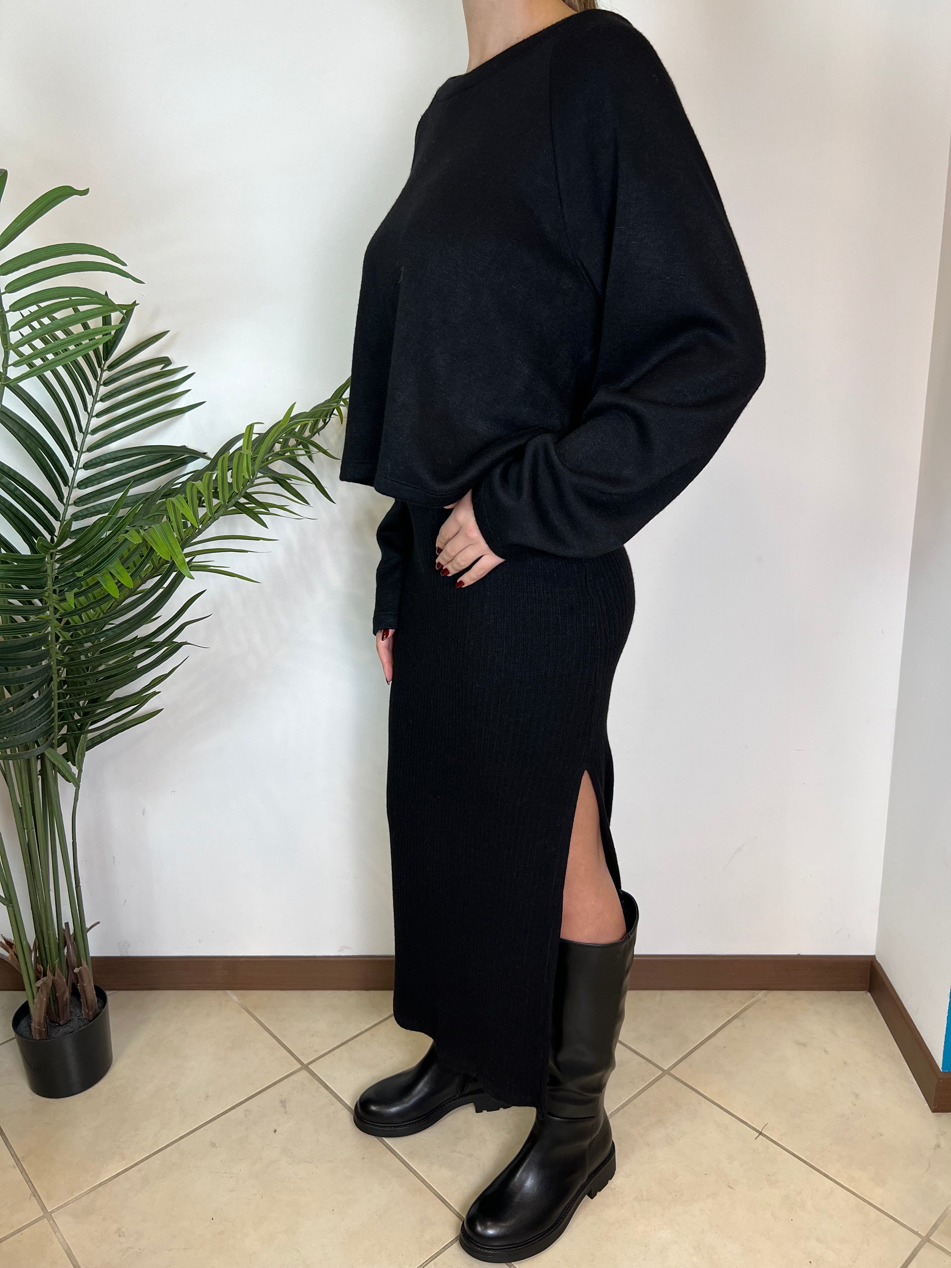 Abito costina con maglia - Haveone