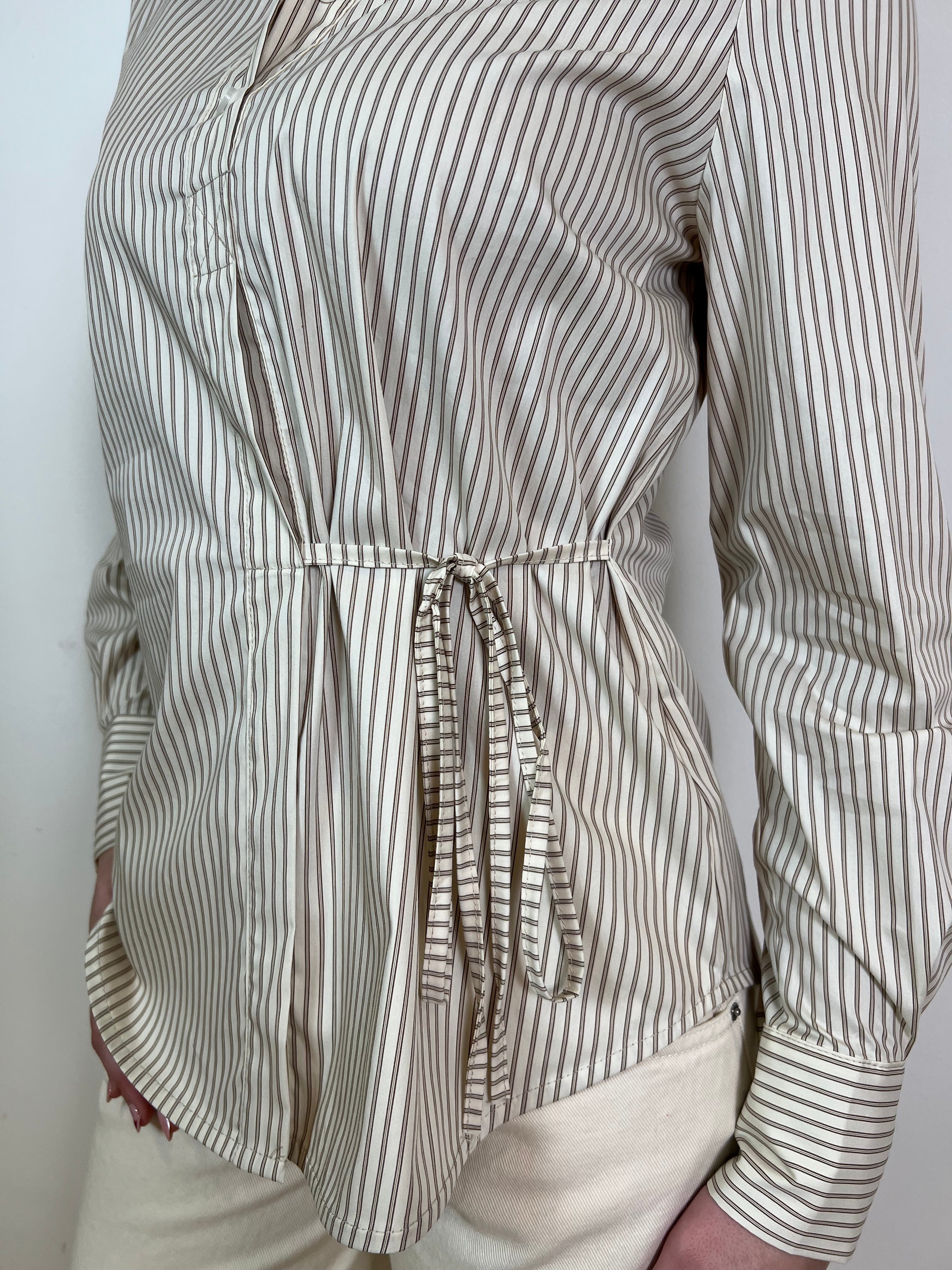 Camicia bacchettata fiocco laterale - Vicolo