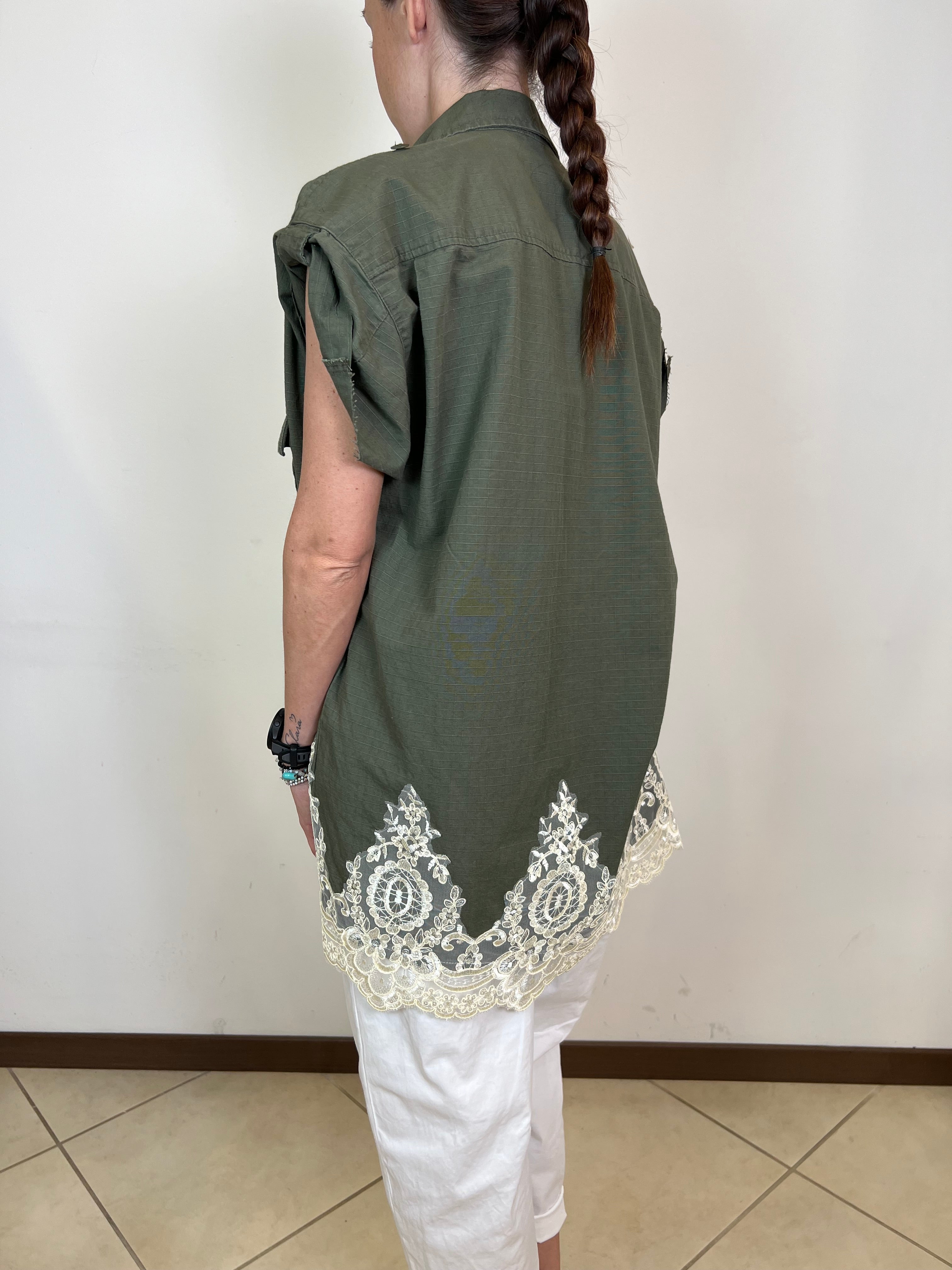 Gilet fondo pizzo - Haveone