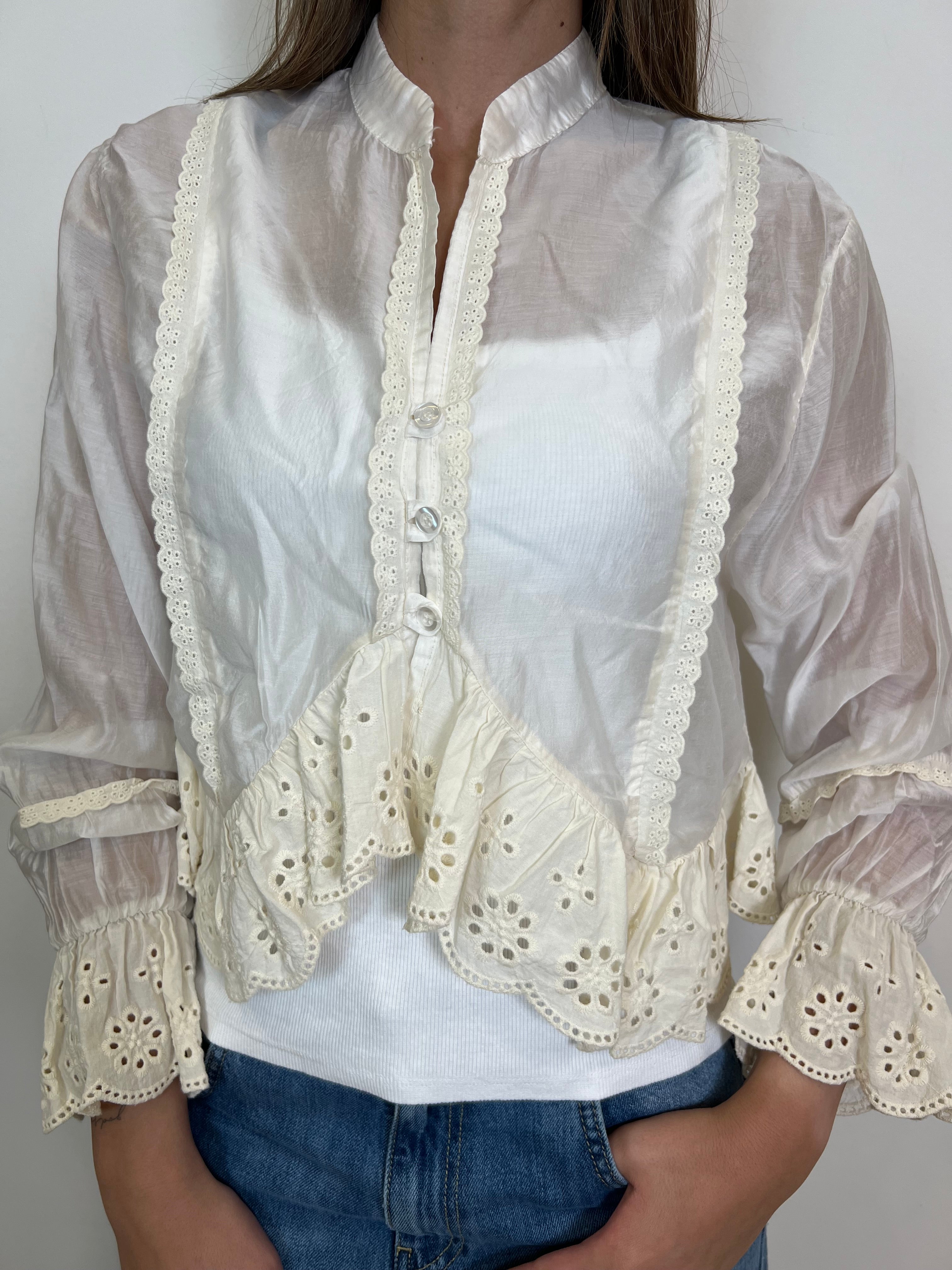 Camicia inserti sangallo - Haveone