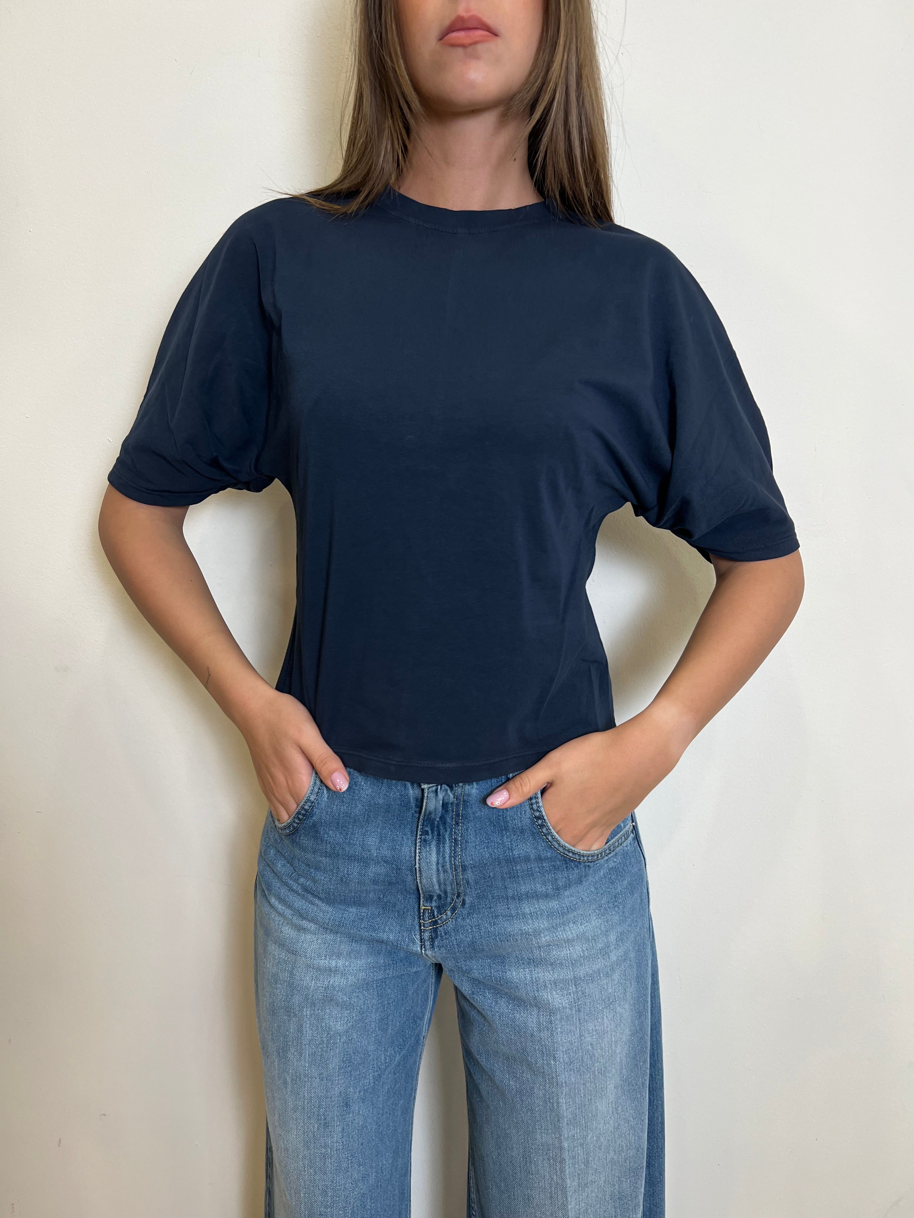 T-shirt avvitata manica sbuffetto - Haveone
