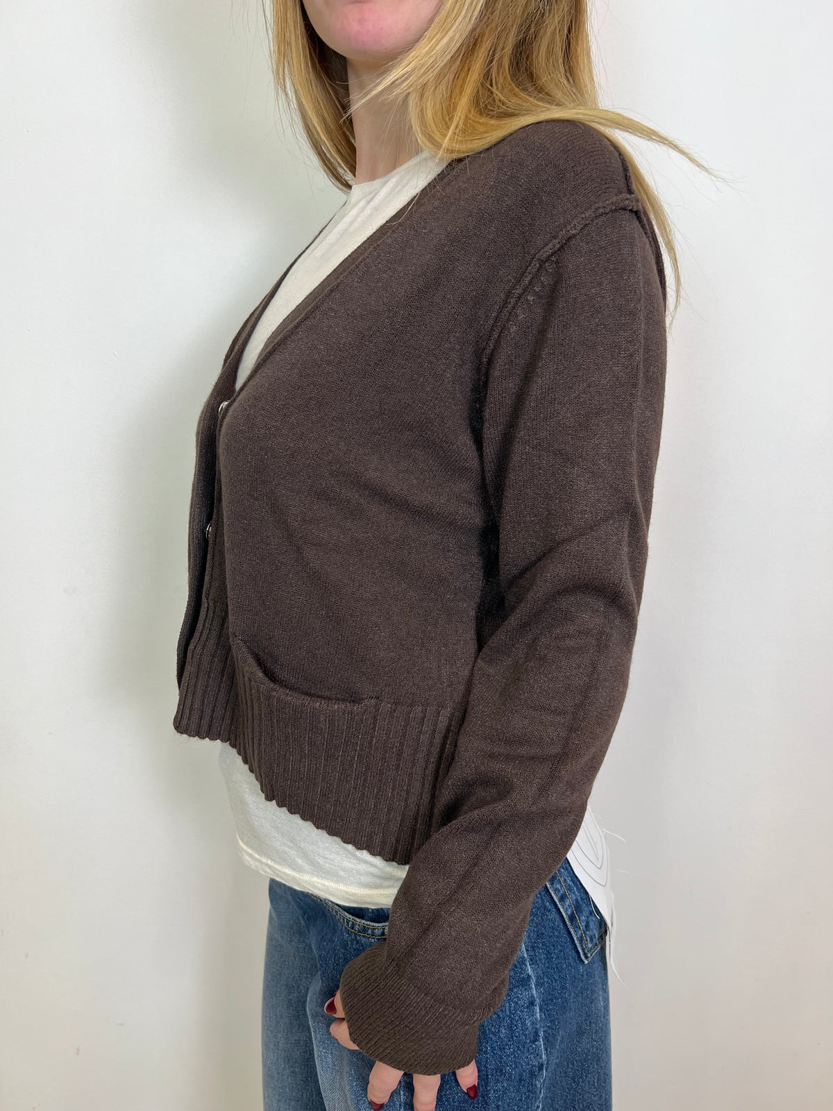 Cardigan corto rasato - Haveone