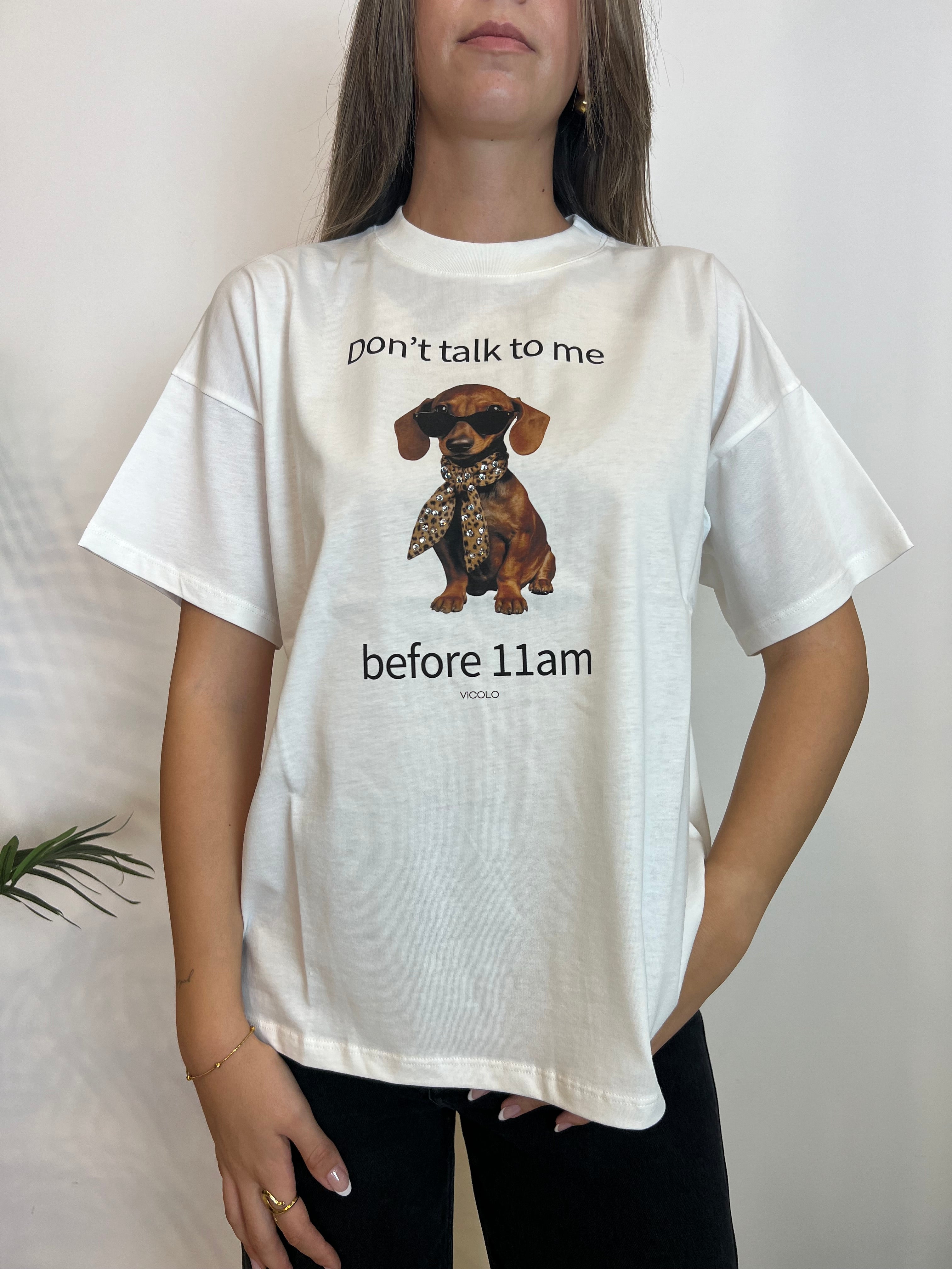 T-shirt stampa cane - Vicolo