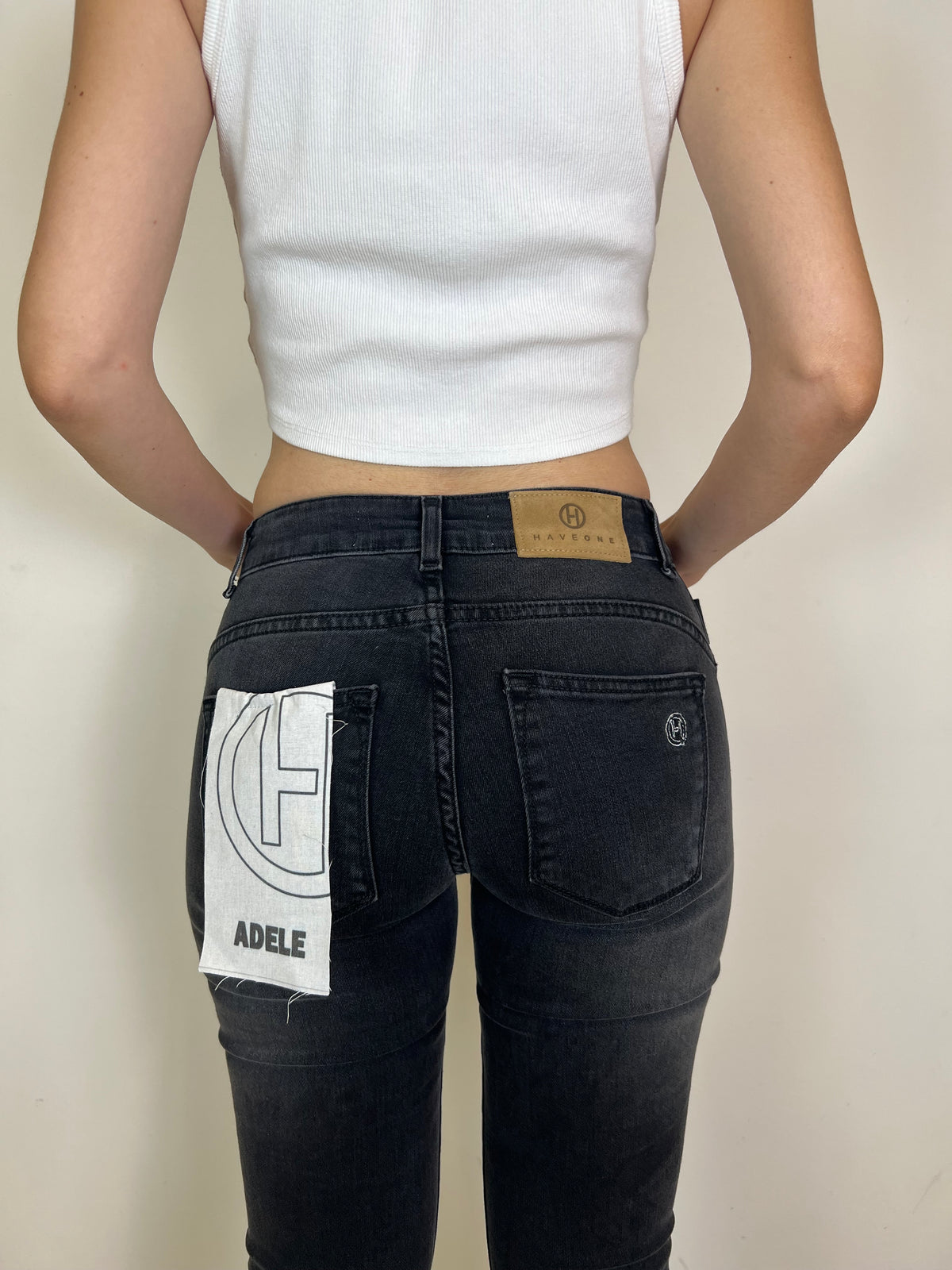 Jeans Adele nero - Haveone