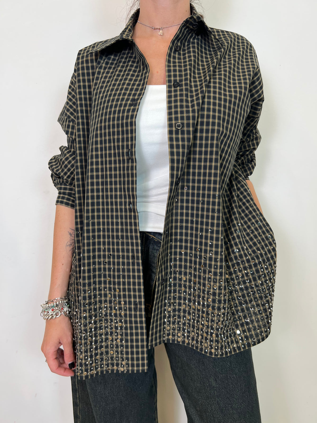 Camicia check strass - Vicolo