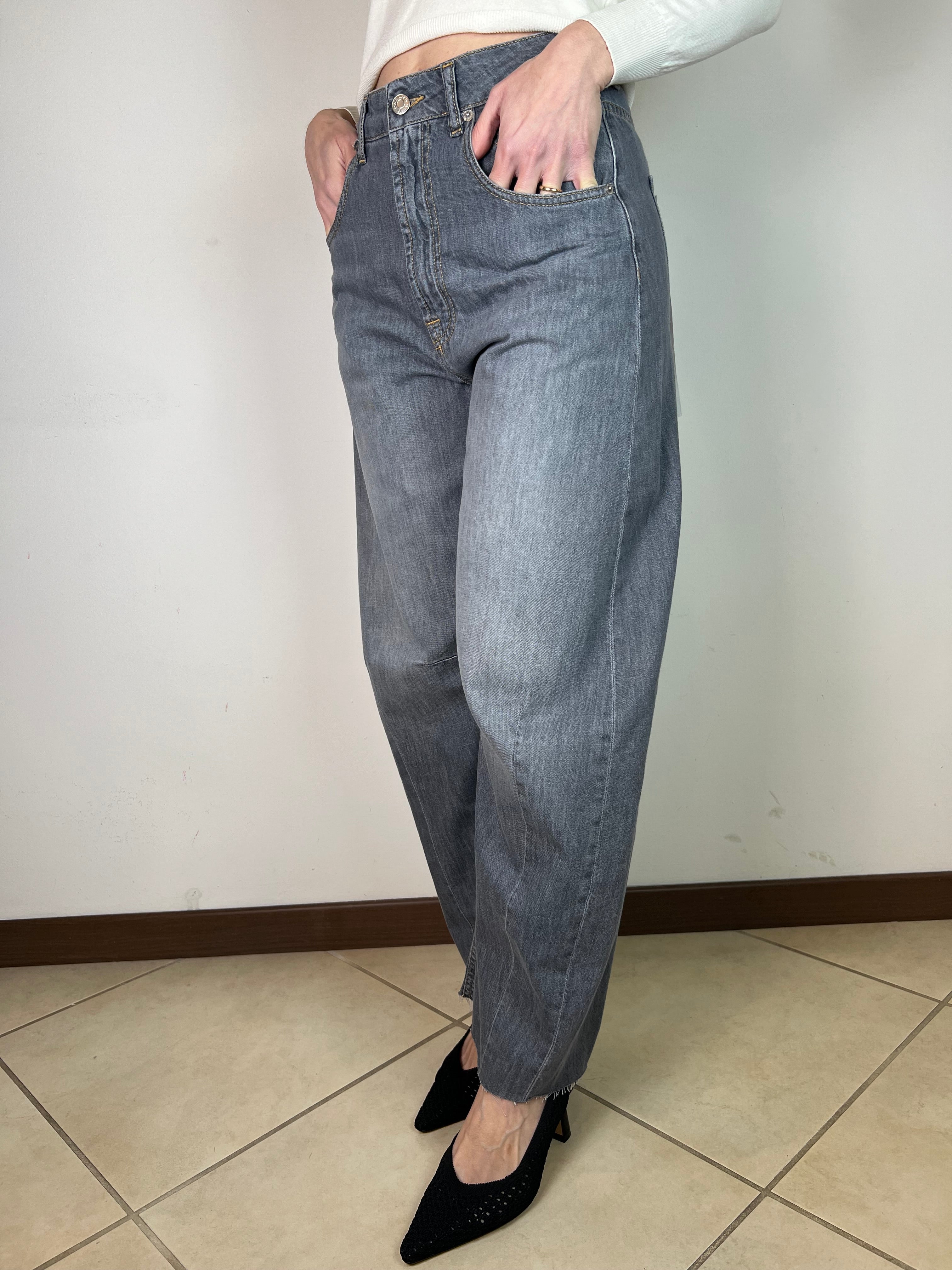 Jeans Barbara grigio - Haveone