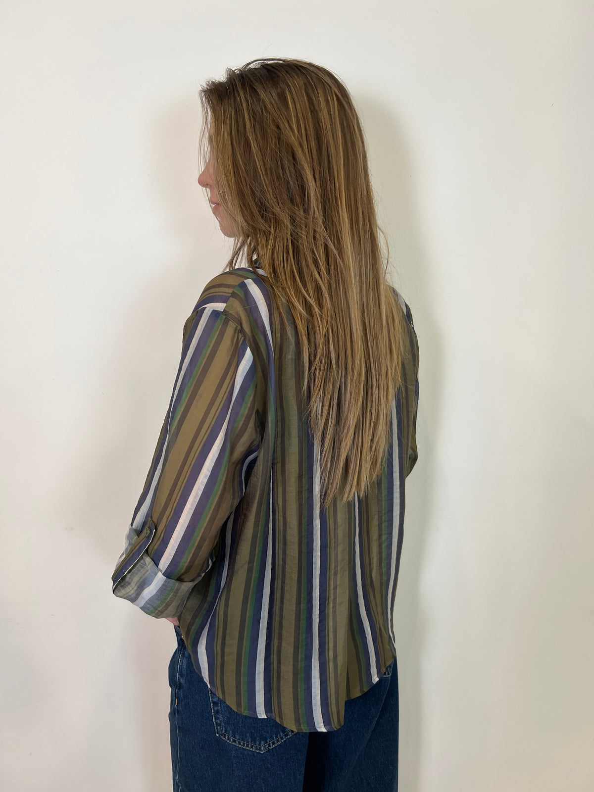 Camicia coreana con collana “Nomad” verde - Haveone