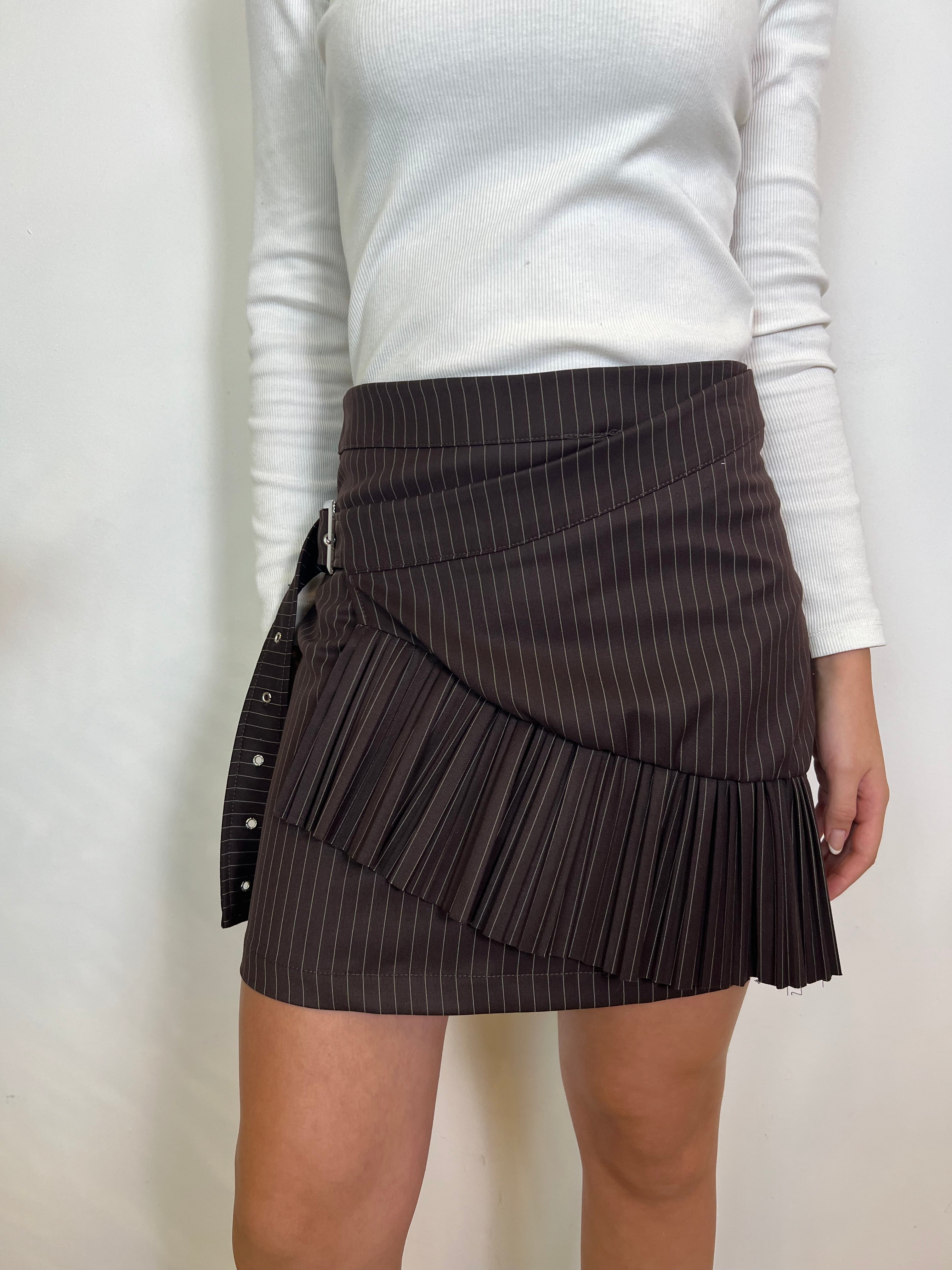 Gonna plissè gessata - Haveone